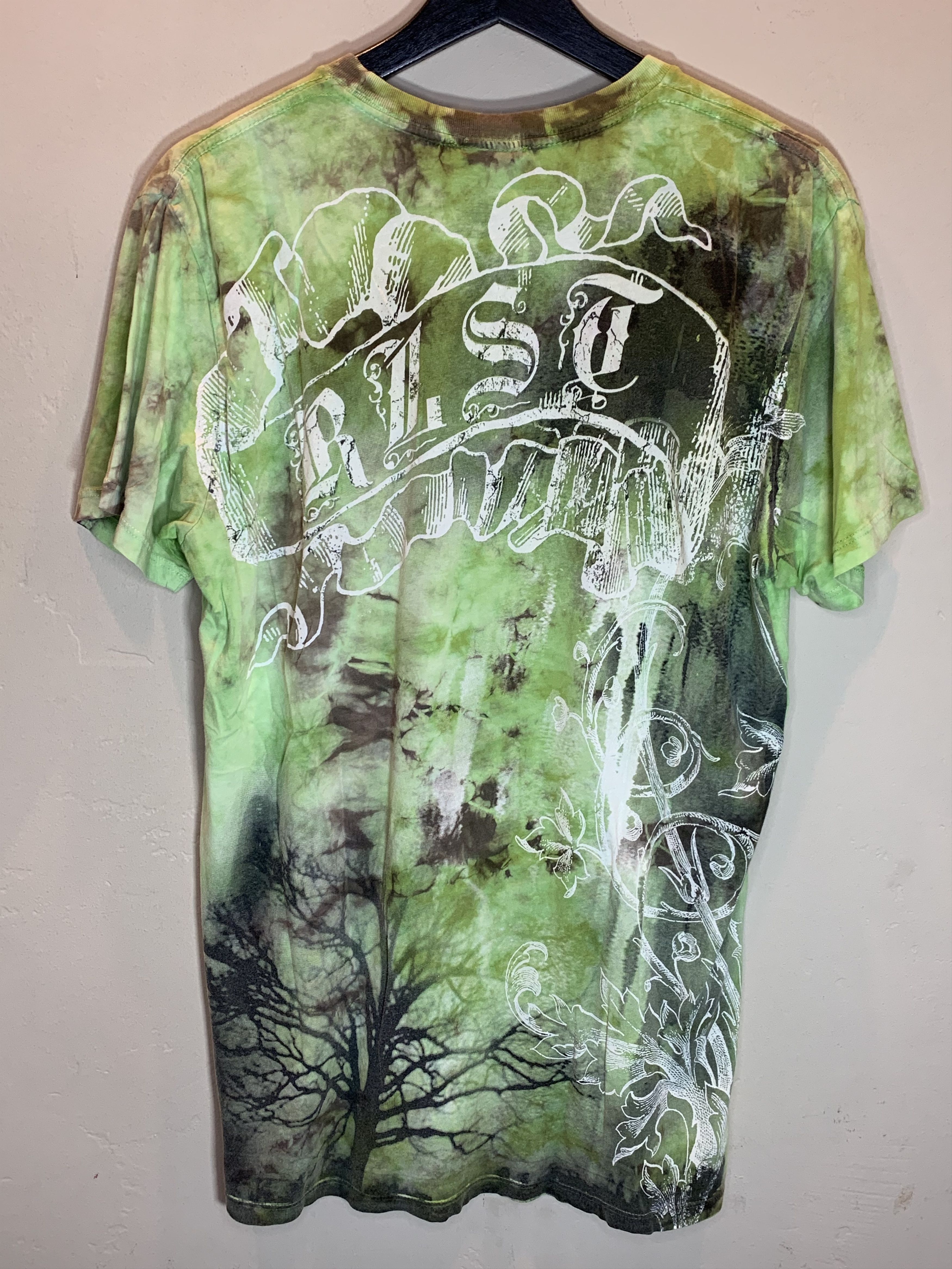 Vintage *RARE* Vintage Virgin Mary Tie-Dye Art USA-Made T-Shirt Size US M / EU 48-50 / 2 - 2 Thumbnail
