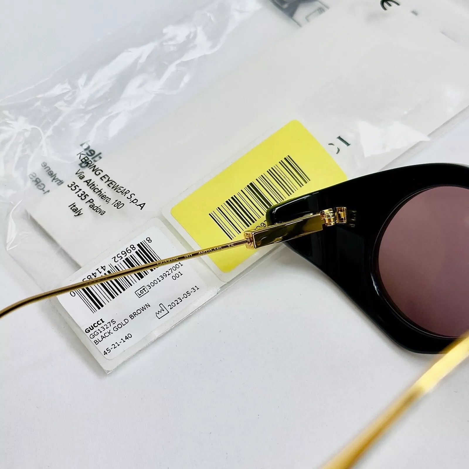 Gucci GUCCI HOLLYWOOD FOREVER 1327 Black Gg1327S Sunglasses 001 Size ONE SIZE - 9 Thumbnail