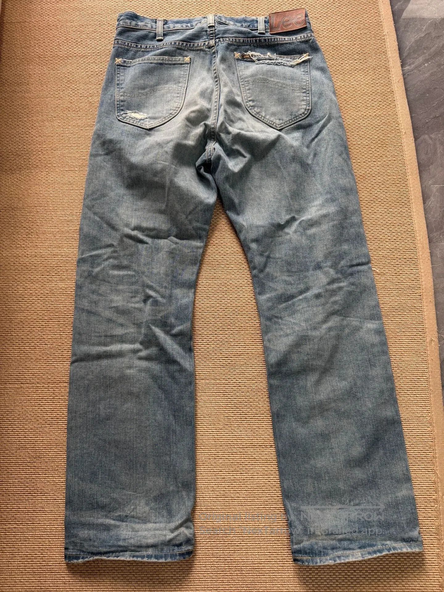 Lee Lee Riders Distressed Wide-Leg Denim Jeans. Size US 32 / EU 48 - 2 Thumbnail