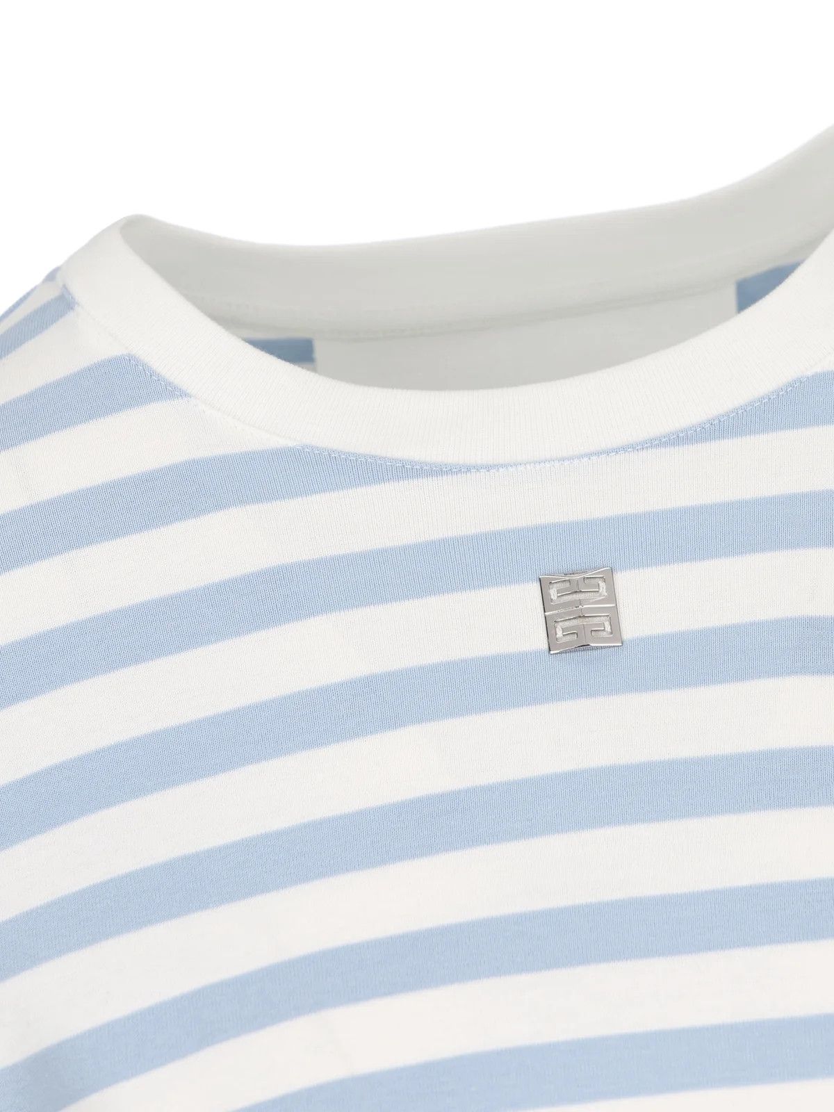 Givenchy o1srvl11e0725 Logo Plaque Cropped T-Shirt in White Size S / US 4 / IT 40 - 3 Thumbnail