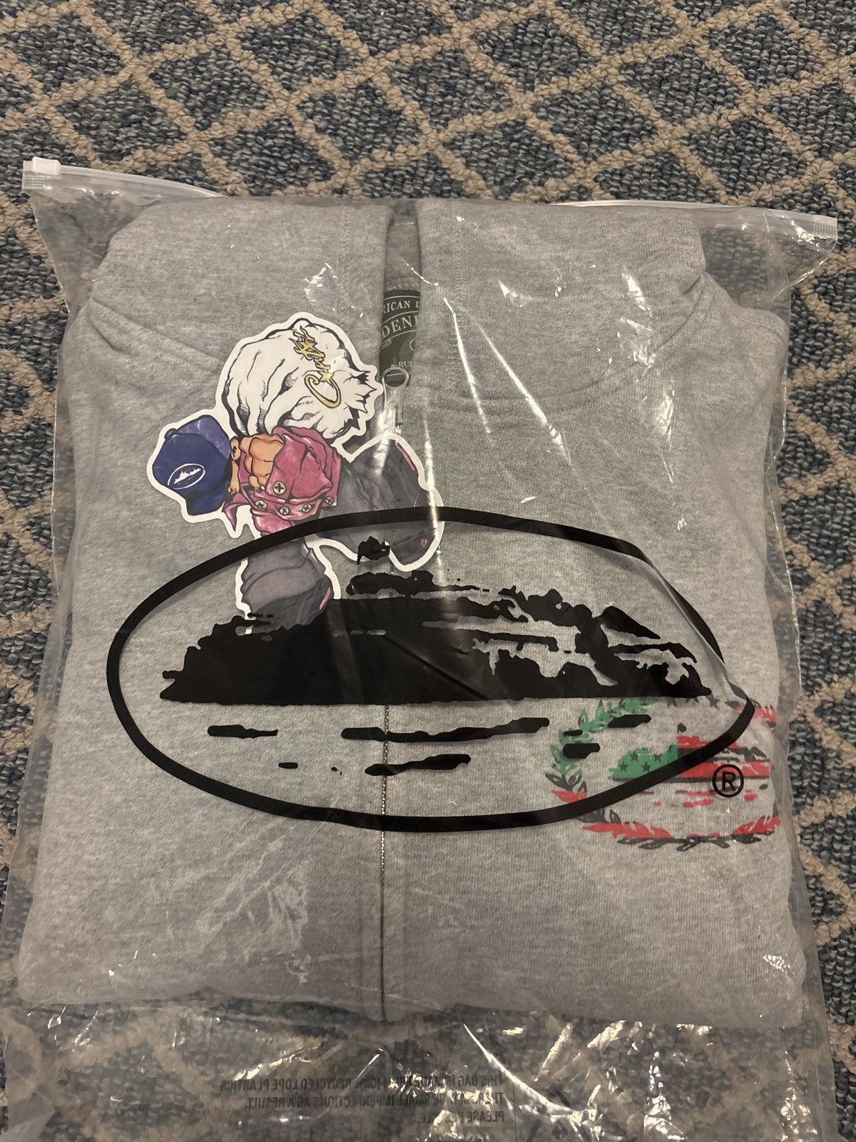 DENIM TEARS Corteiz X Denim Tears Cortears Royale Zip Hoodie Size US L / EU 52-54 / 3 - 6 Thumbnail