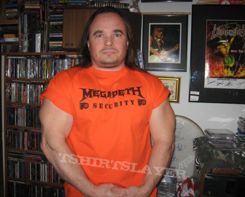 Band Tees 💥MEGADETH SECURITY 🔥 PHILADELPHIA FANS NHL TEES Size US XL / EU 56 / 4 - 9 Thumbnail