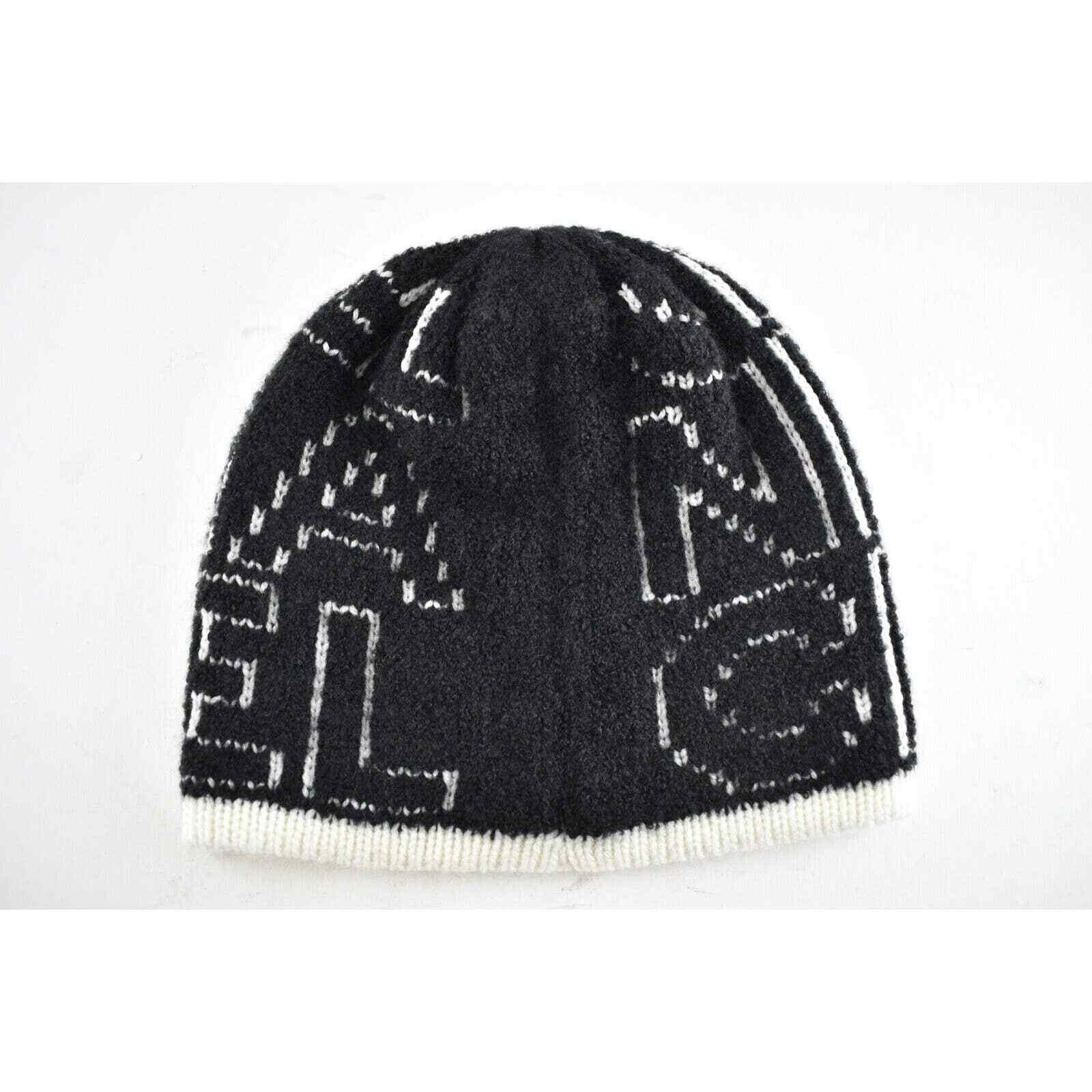 Chanel Chanel Letter Cashmere Wool Silk Knit Beanie Winter Hat Size ONE SIZE - 4 Thumbnail