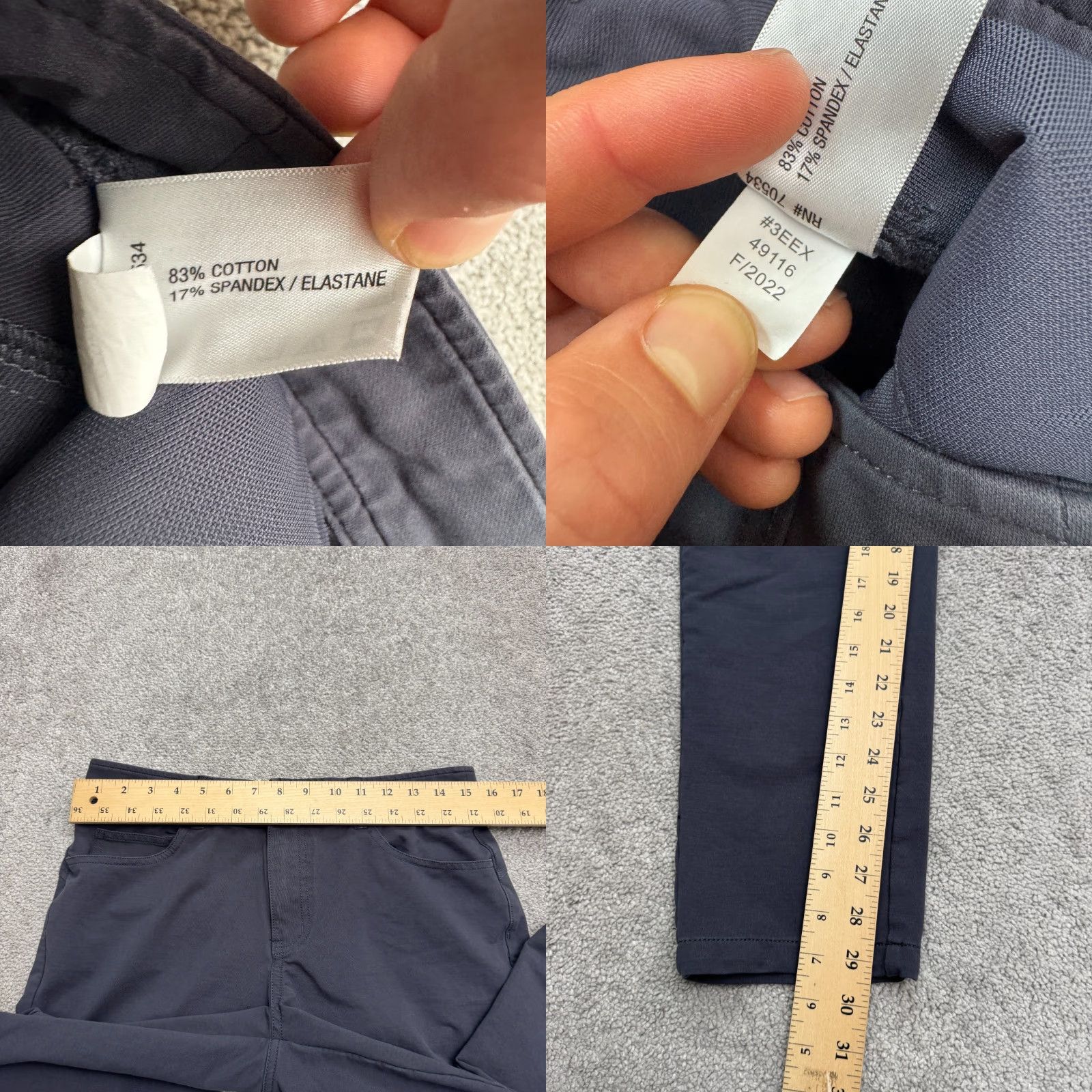 Orvis Orvis Straight Leg Cotton Trouser Womens 8 Dark Blue Flat Front Classic Casual Size 30" / US 8 / IT 44 - 8 Thumbnail