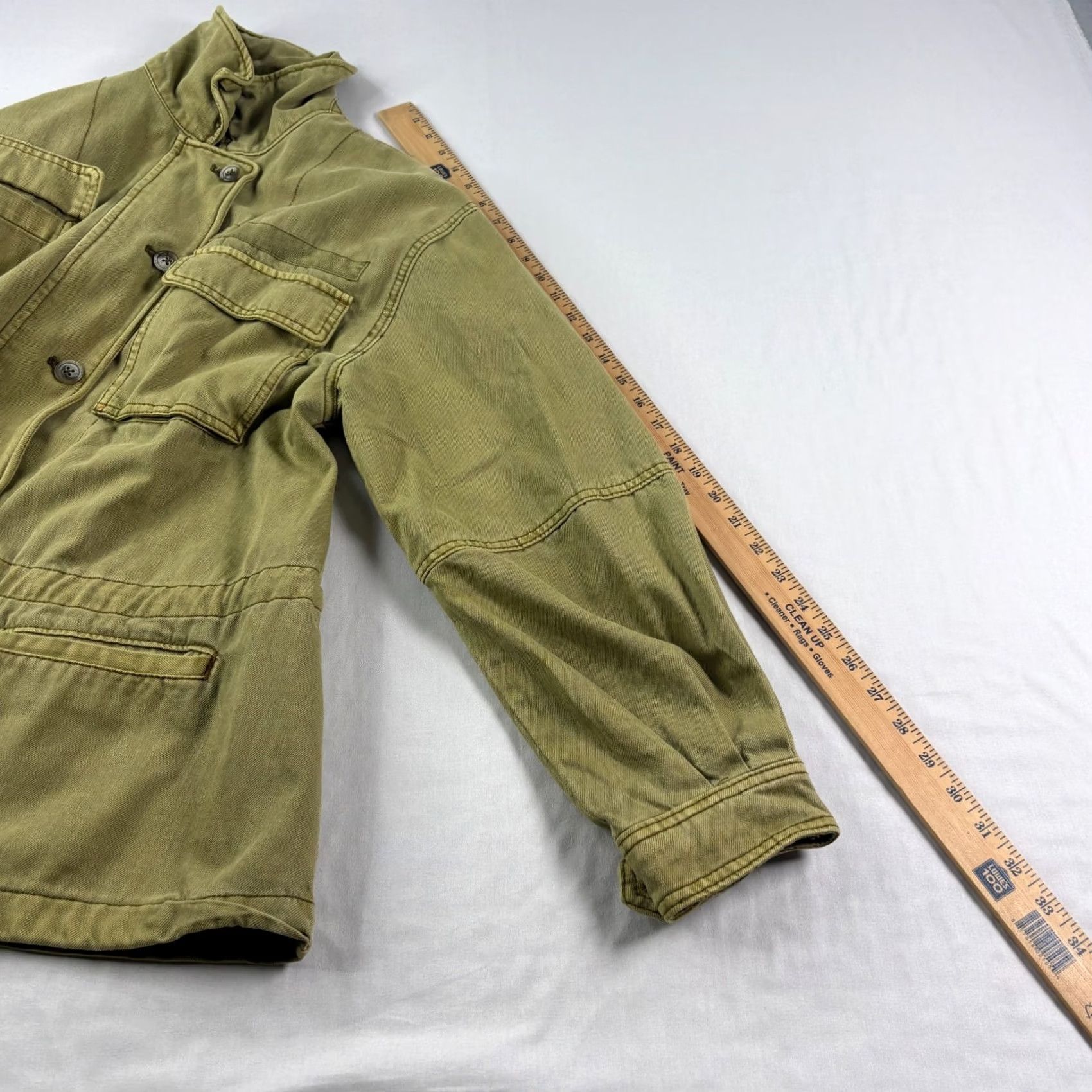 Free People Free People Jacket Womens Small Olive Green Seize The Day Military Oversized Shirt Womens Size S / US 4 / IT 40 - 7 Thumbnail