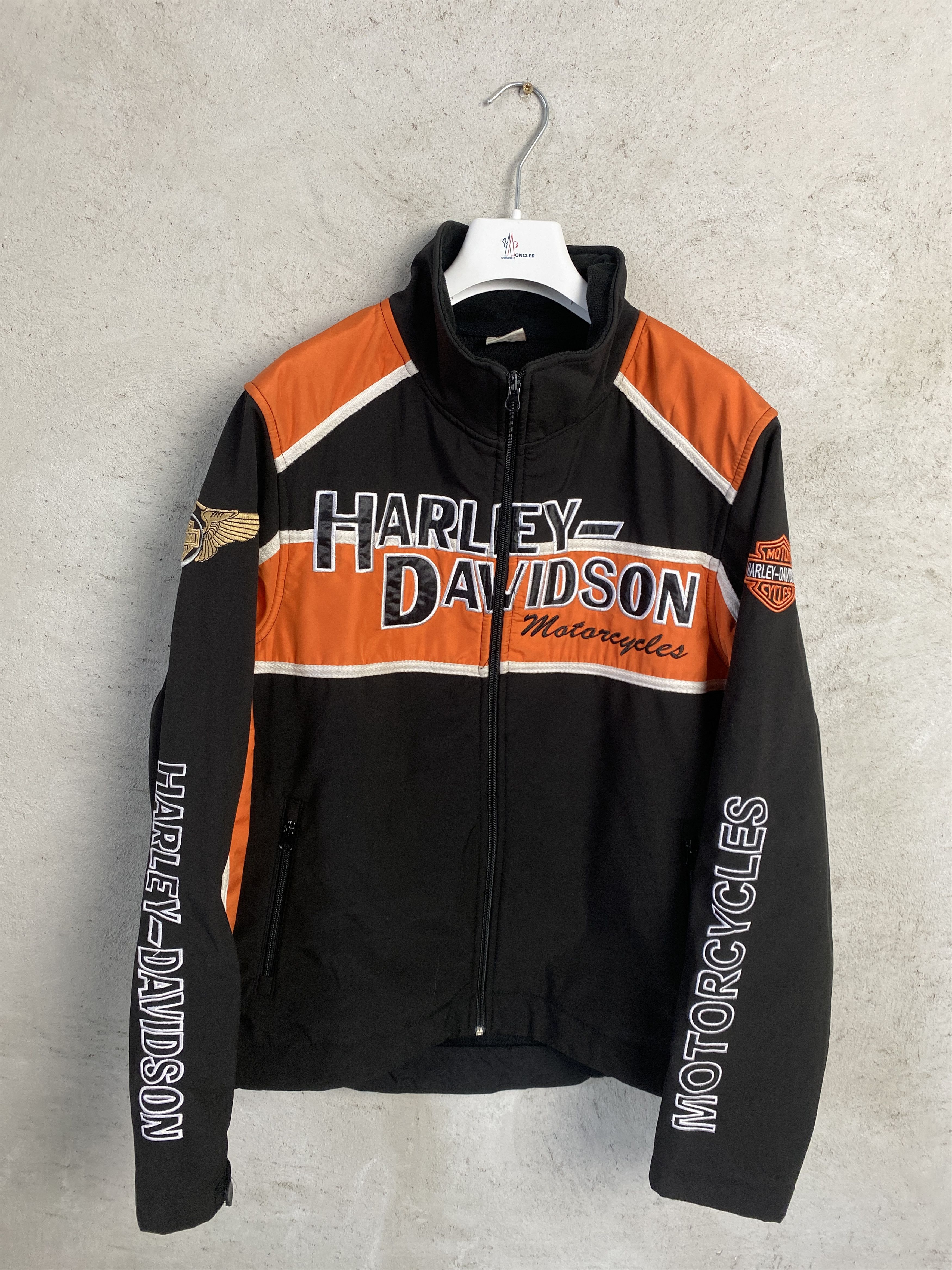 Harley Davidson big logo jacket light moto vintage