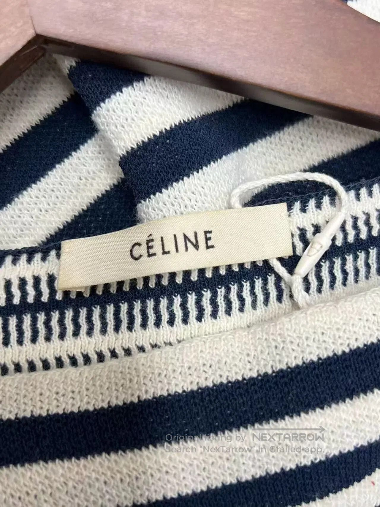 Celine Celine Striped Long Sleeve Knit Top. Size XS / US 0-2 / IT 36-38 - 5 Thumbnail