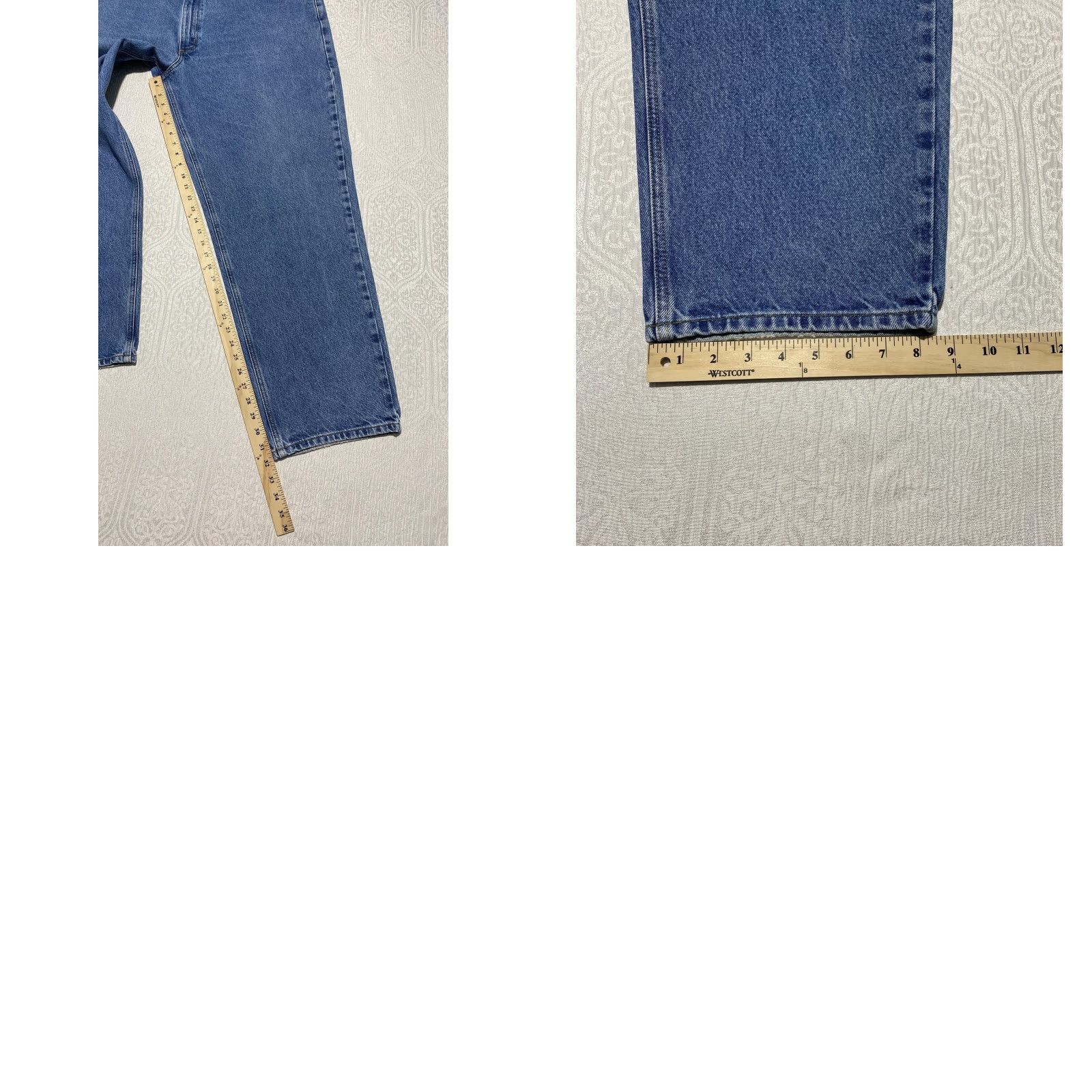 Carhartt VINTAGE Carhartt Jeans Mens 46x32 Blue Denim B17 DST Relaxed Fit Straight Leg Workwear Size US 30 / EU 46 - 9 Thumbnail