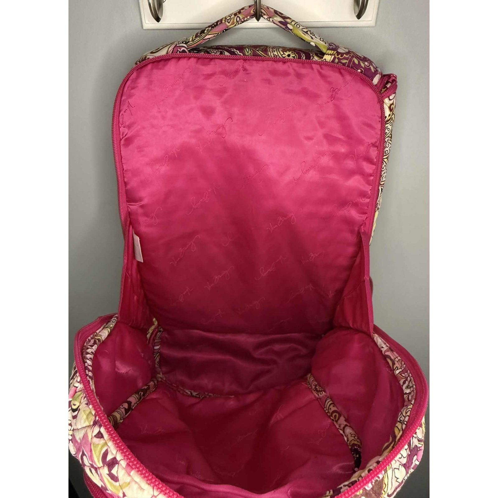 Vera Bradley Vera Bradley Quilted Paisley Campus Backpack Pink Size ONE SIZE - 4 Thumbnail