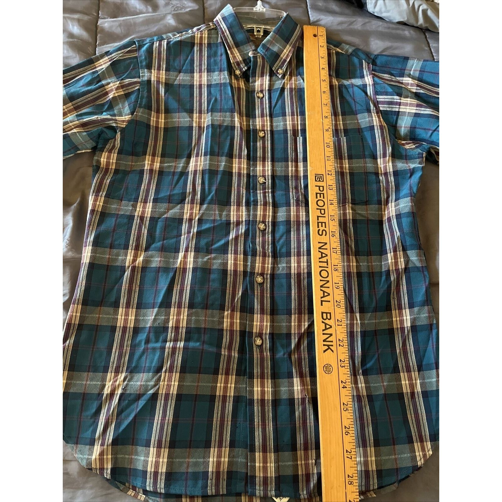 Pendleton Pendleton Vintage Men’s M Blue Plaid LS Button Up Wool Shirt Size US M / EU 48-50 / 2 - 22 Thumbnail