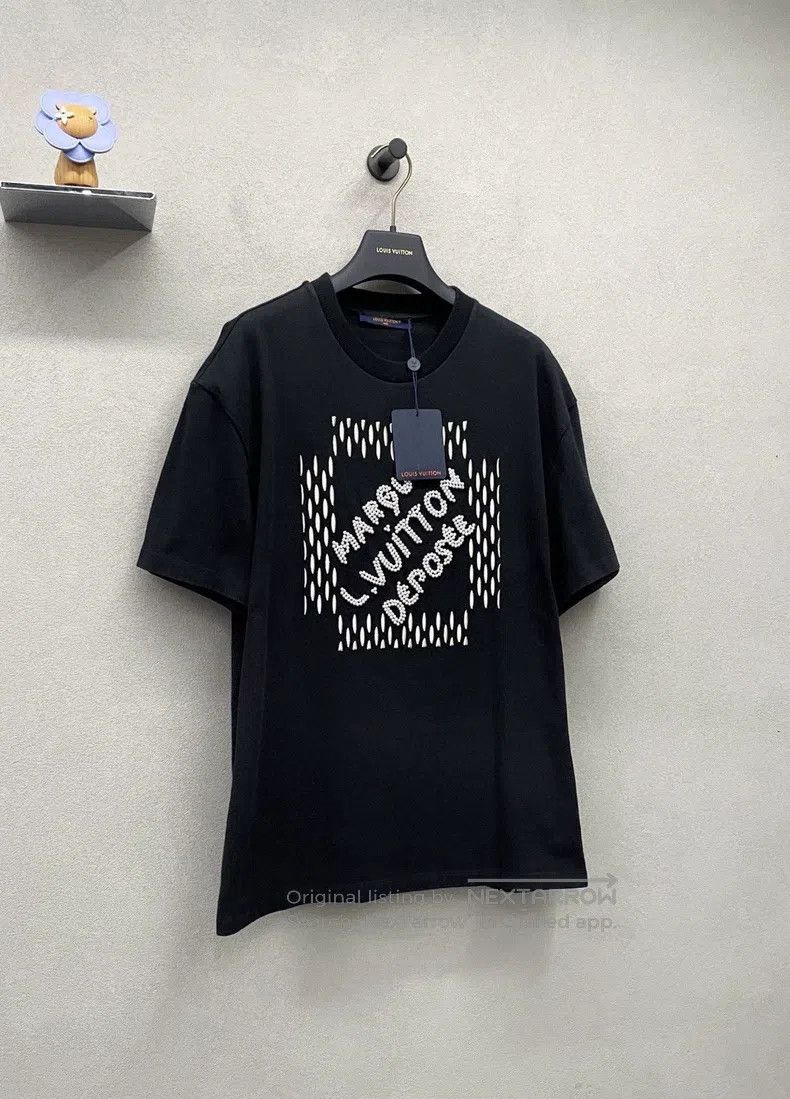 Louis Vuitton Louis Vuitton Fei Dong Co-branded Black Short Sleeve T-Shi Size US L / EU 52-54 / 3 - 3 Thumbnail