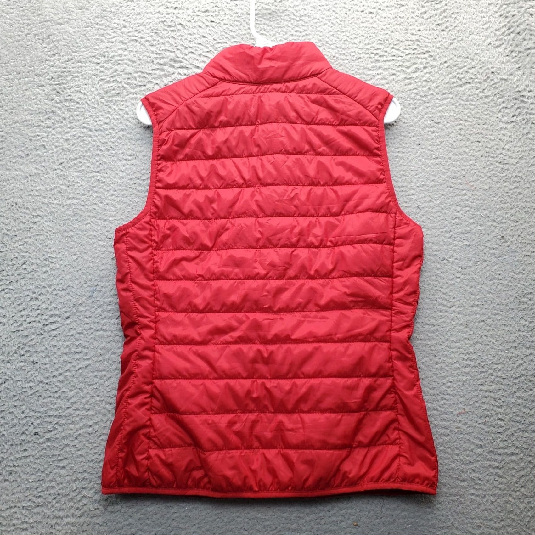 Vintage Core 365 Puffer Vest Womens Small Red Logo Sleeveless Pocket Full Zipper Shirt Size S / US 4 / IT 40 - 2 Thumbnail