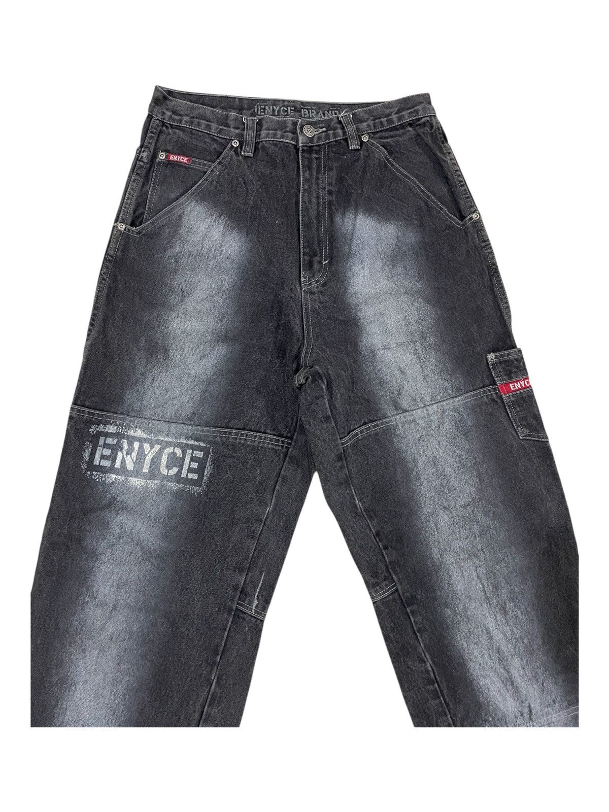 Enyce Y2K Enyce Spellout Super Baggy Rapper Carpenter Skater Jeans Size US 36 / EU 52 - 6 Thumbnail
