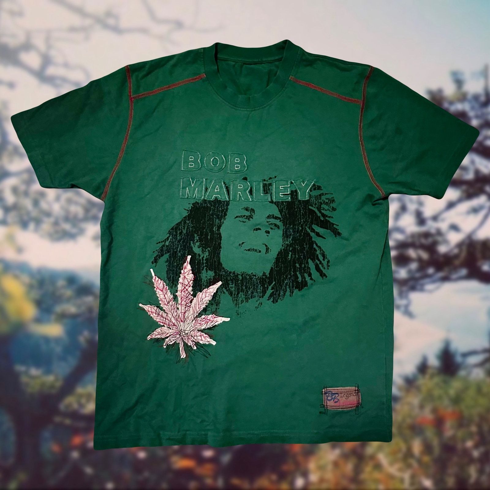 Bob Marley rare bob marley spell out rasta weed graphic tee shirt Size US S / EU 44-46 / 1 - 1 Thumbnail