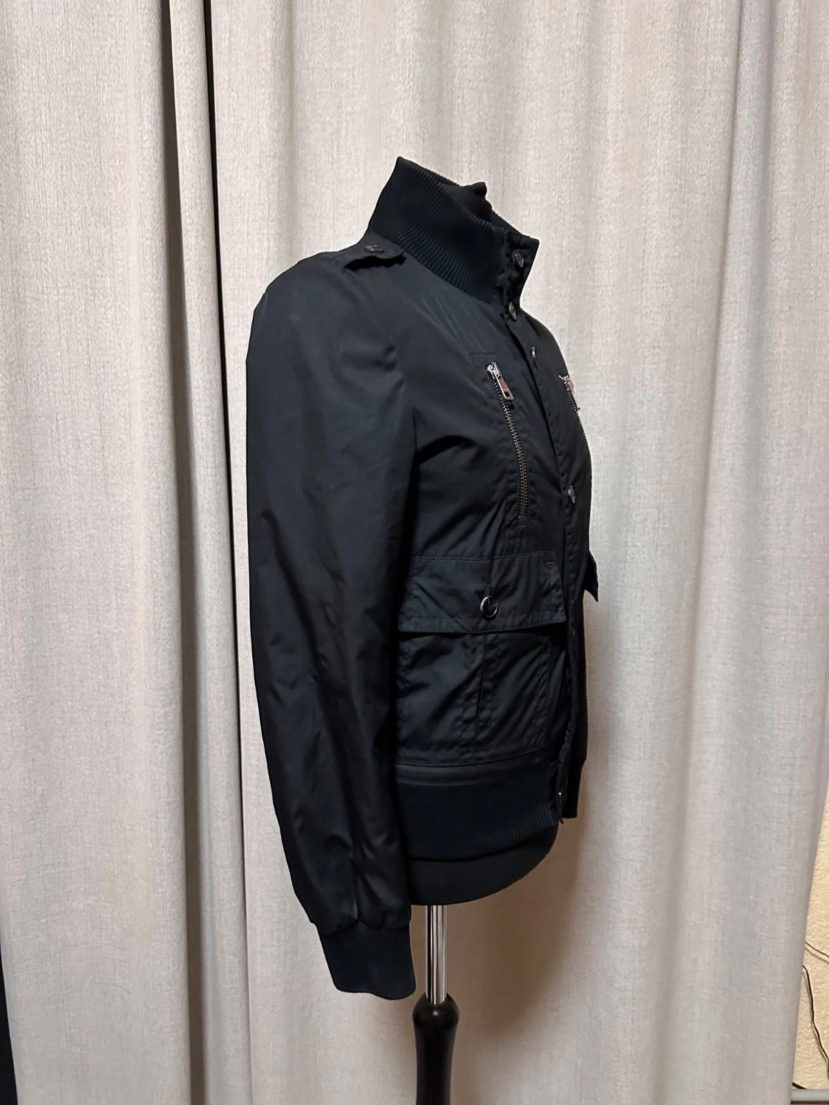 Gucci Gucci Black Synthetic Padded Bomber Jacket Sz 44 Size US S / EU 44-46 / 1 - 6 Thumbnail