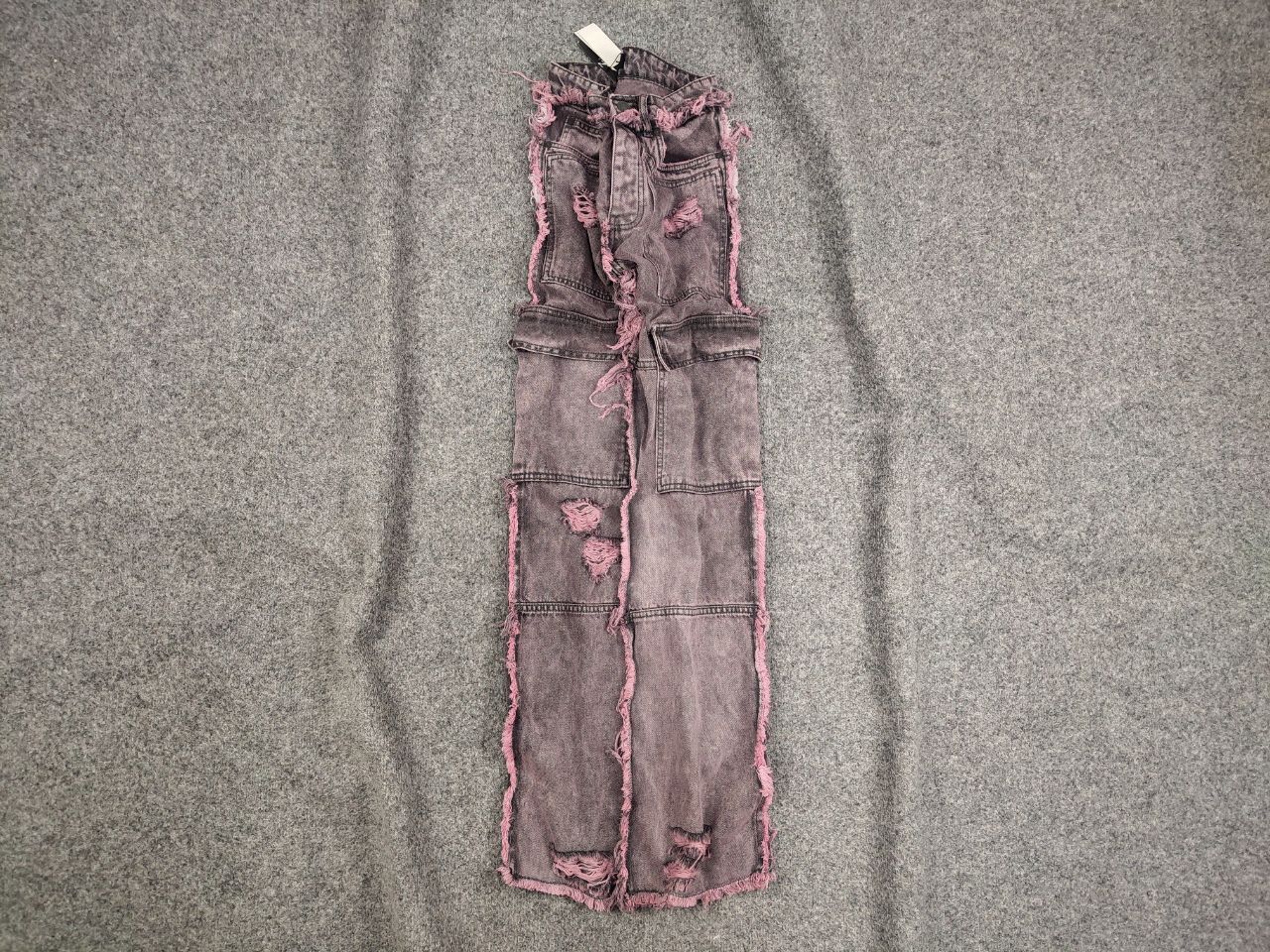 Hysteric Glamour Vintage Japan Denim flare frayed edge cargo jeans Y2K Style Size US 29 - 1 Thumbnail