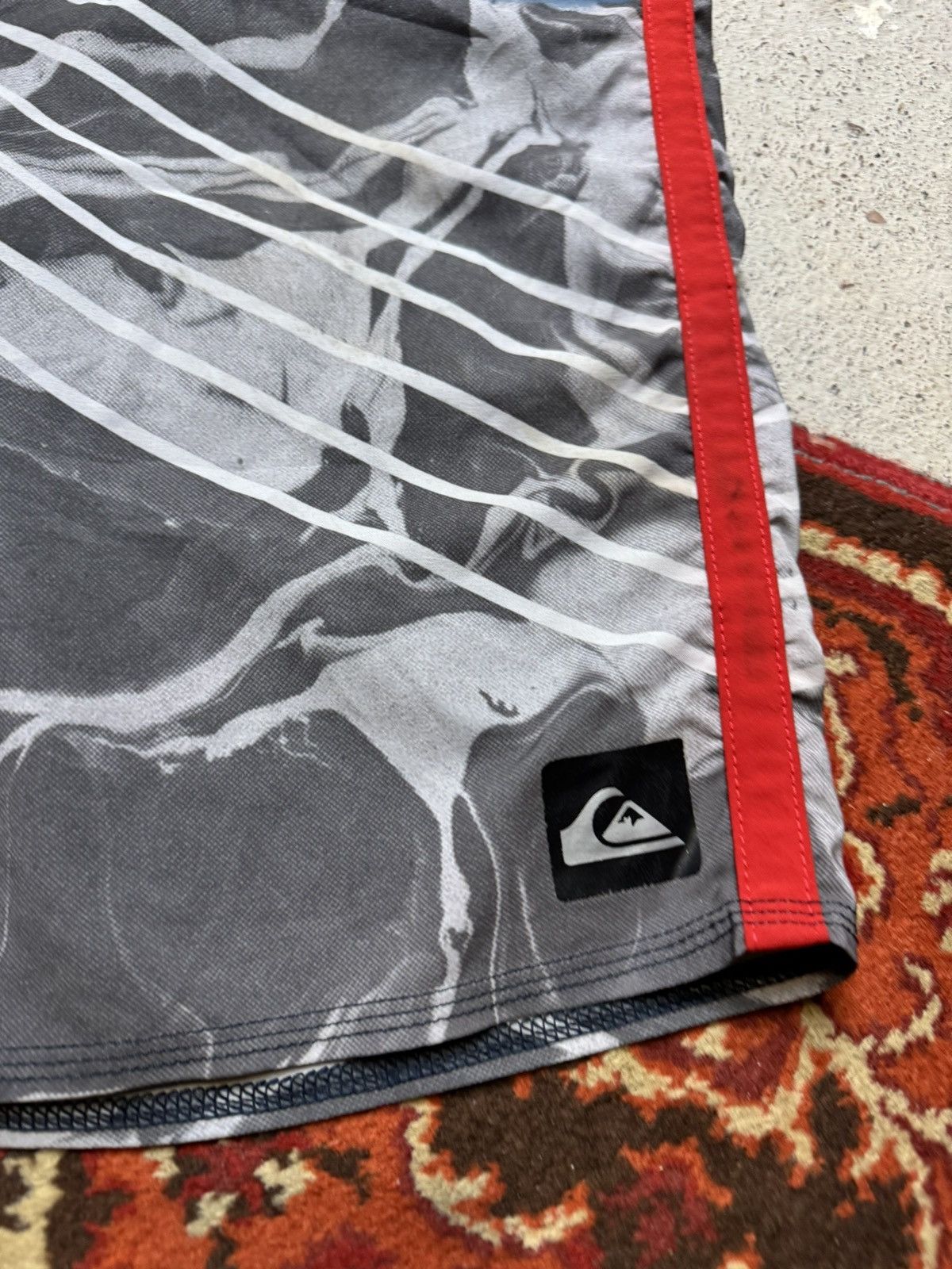 Quiksilver × Vintage Quicksilver surf nylon swimming shorts vintage logo 90s Size US 30 / EU 46 - 3 Thumbnail