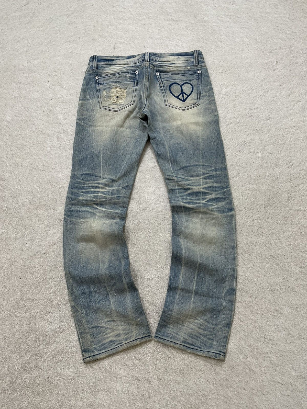 Japanese Brand 00s Diesel Distressed Denim Ripped Jeans Wash Hysteric Ifsix Size US 30 / EU 46 - 8 Thumbnail