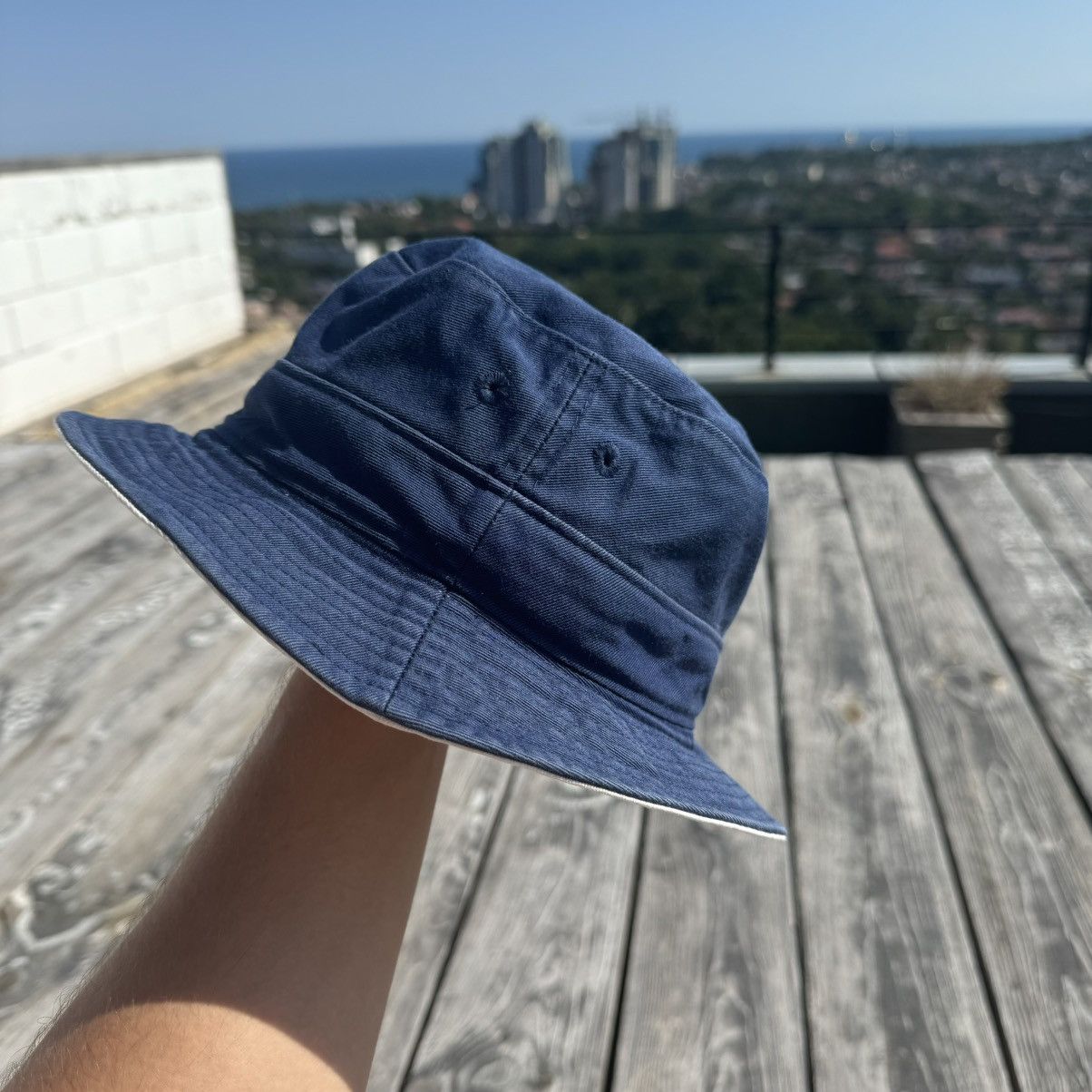 Nike × Vintage Vintage 90s Nike Panama Hat Size ONE SIZE - 2 Thumbnail
