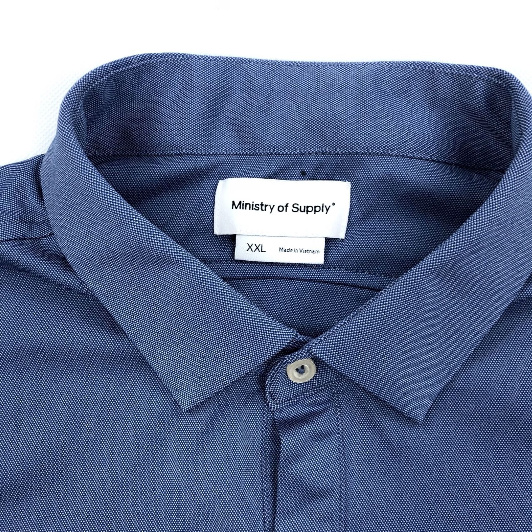 Vintage Ministry of Supply Polo Shirt Men 2XL Short Sleeve Blue Performance Stretch Casual Golf Shirt Size US XXL / EU 58 / 5 - 2 Thumbnail