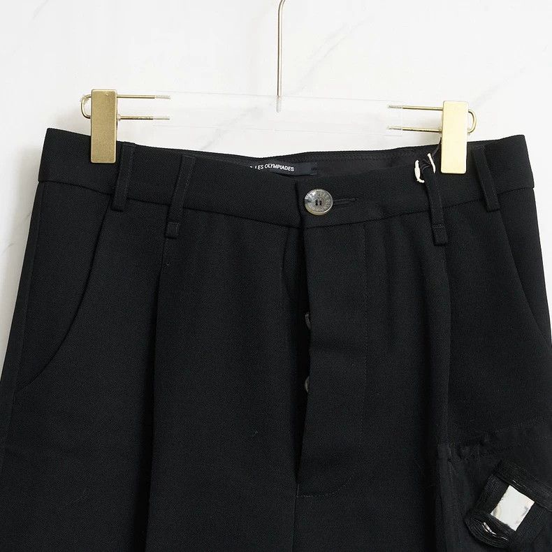 Song For The Mute Song For The Mute Mirror-finish appliqué trousers Size 46R - 2 Thumbnail