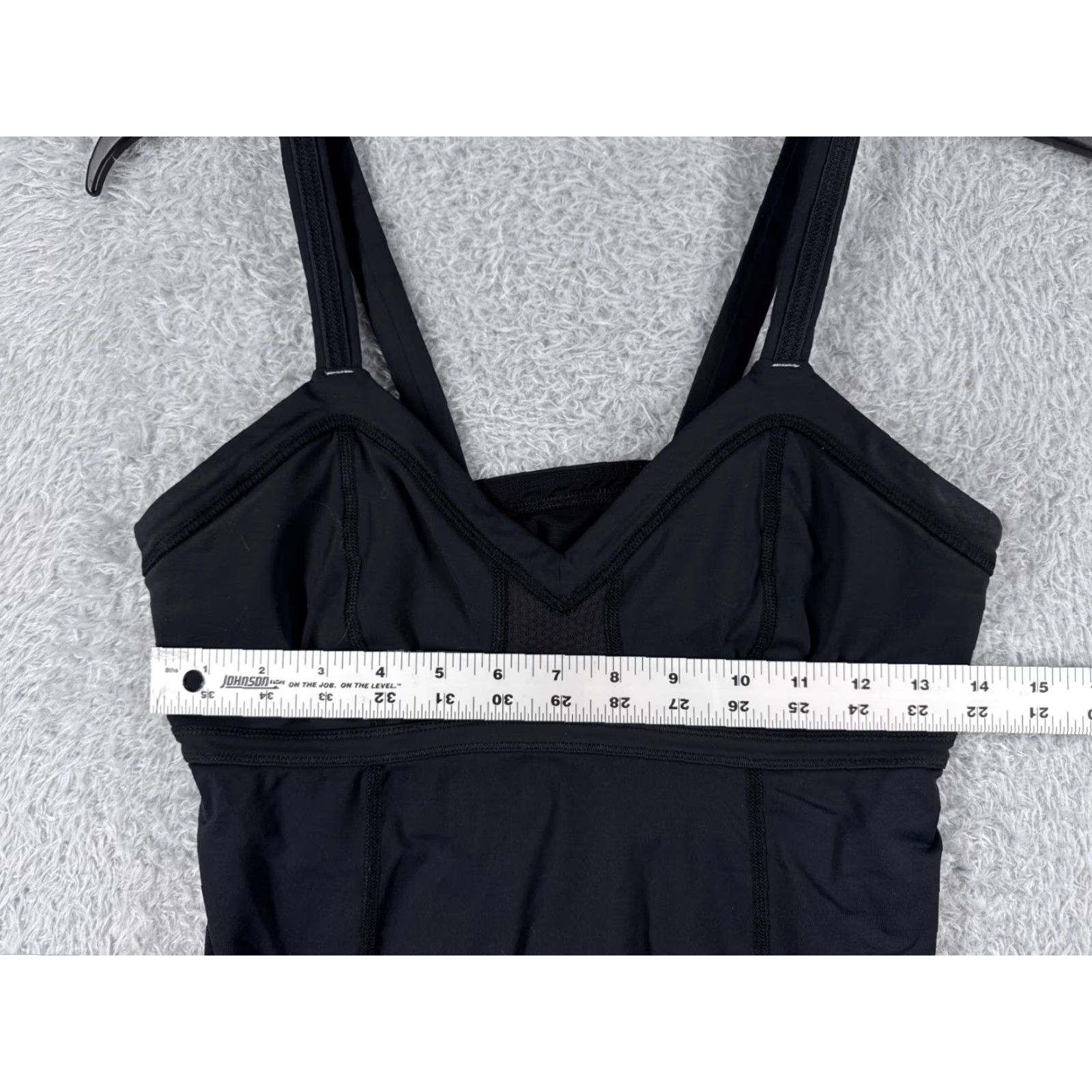 Lululemon Lululemon Shirt Women 8 Black V-Neck Narrow Strap Grip Run Running Zip Pocket Tank Sleeveless Racerback - Casual Workwear Mens? Size M / US 6-8 / IT 42-44 - 6 Thumbnail