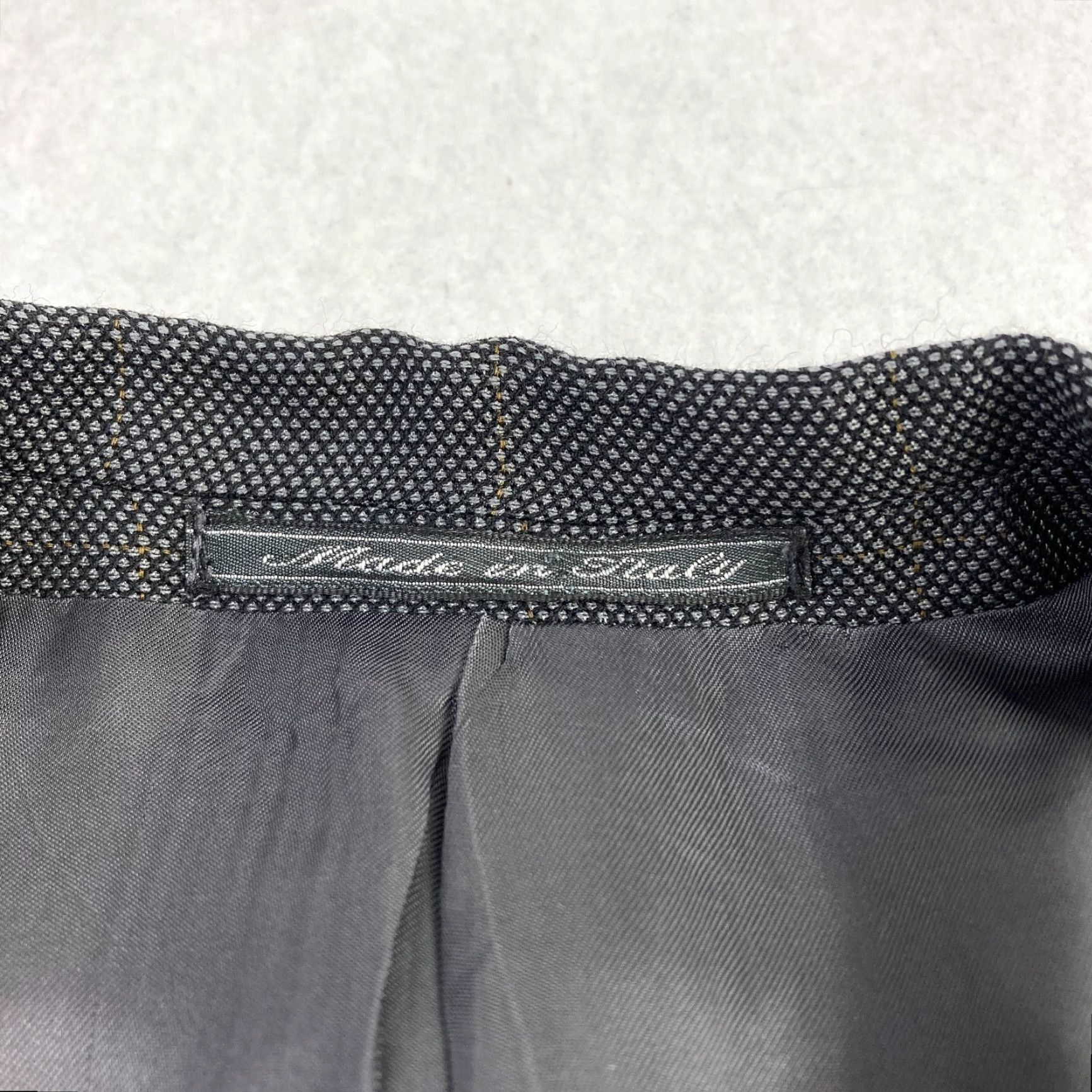 Ermenegildo Zegna Ermenegildo Zegna Blazer Sport Coat Mens 40 Gray Wool Silk Check 2 Button Italy Size 40R - 5 Thumbnail