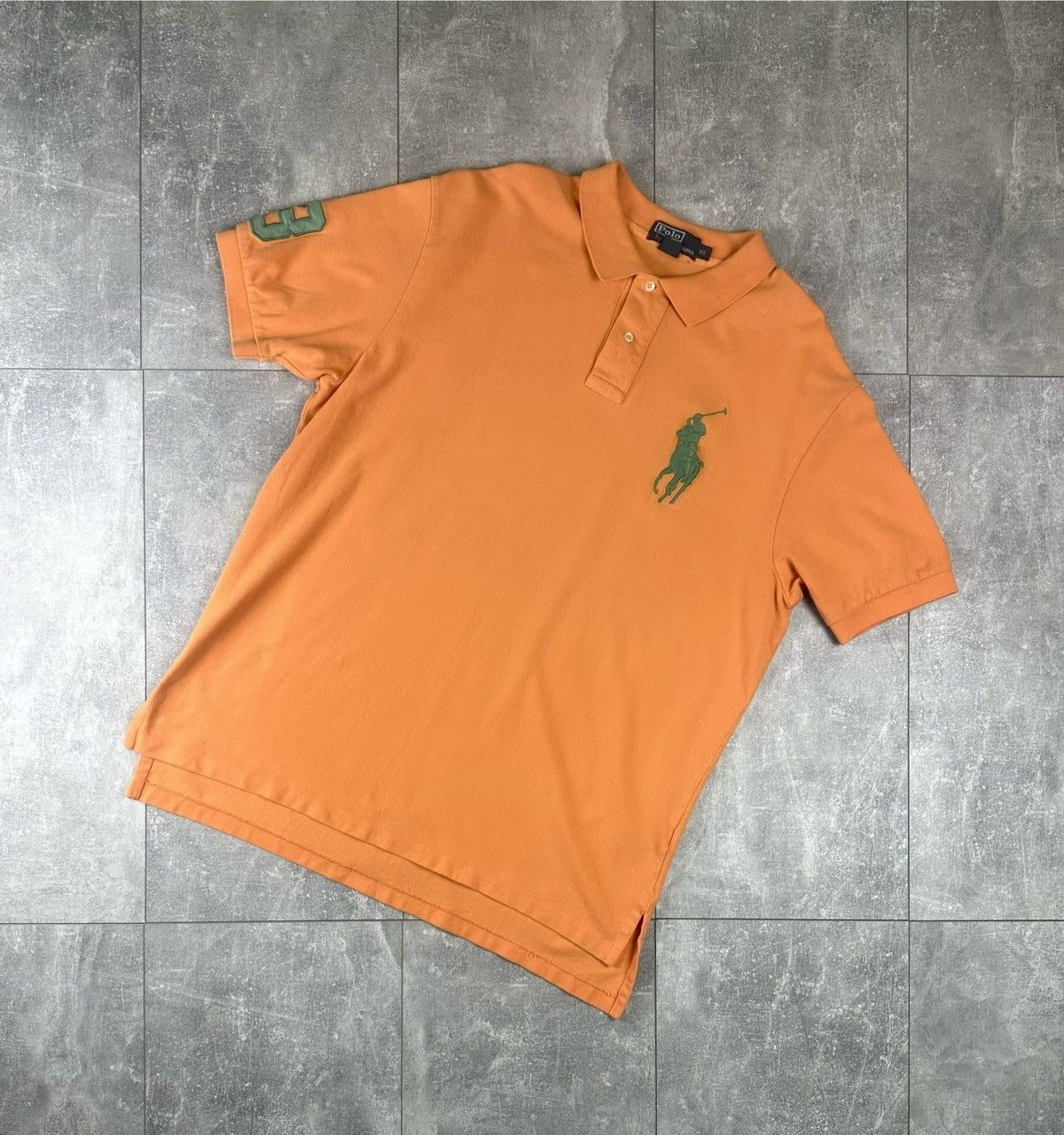Polo Ralph Lauren Polo Ralph Lauren Big Pony 3 Orange Mens Polo T-Shirt Size US XL / EU 56 / 4 - 1 Thumbnail