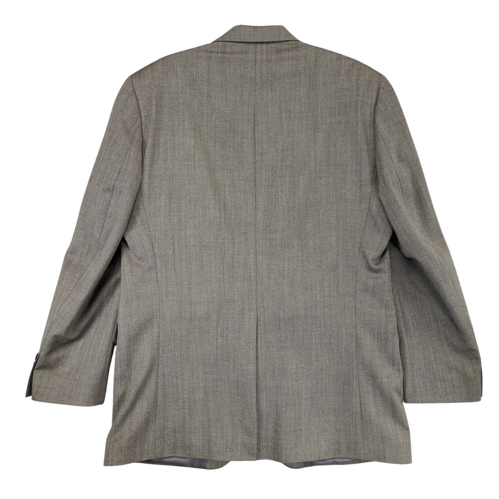 Chaps Chaps Men's 42L Wool Herringbone Blazer Sports Coat Jacket Size 42L - 2 Thumbnail