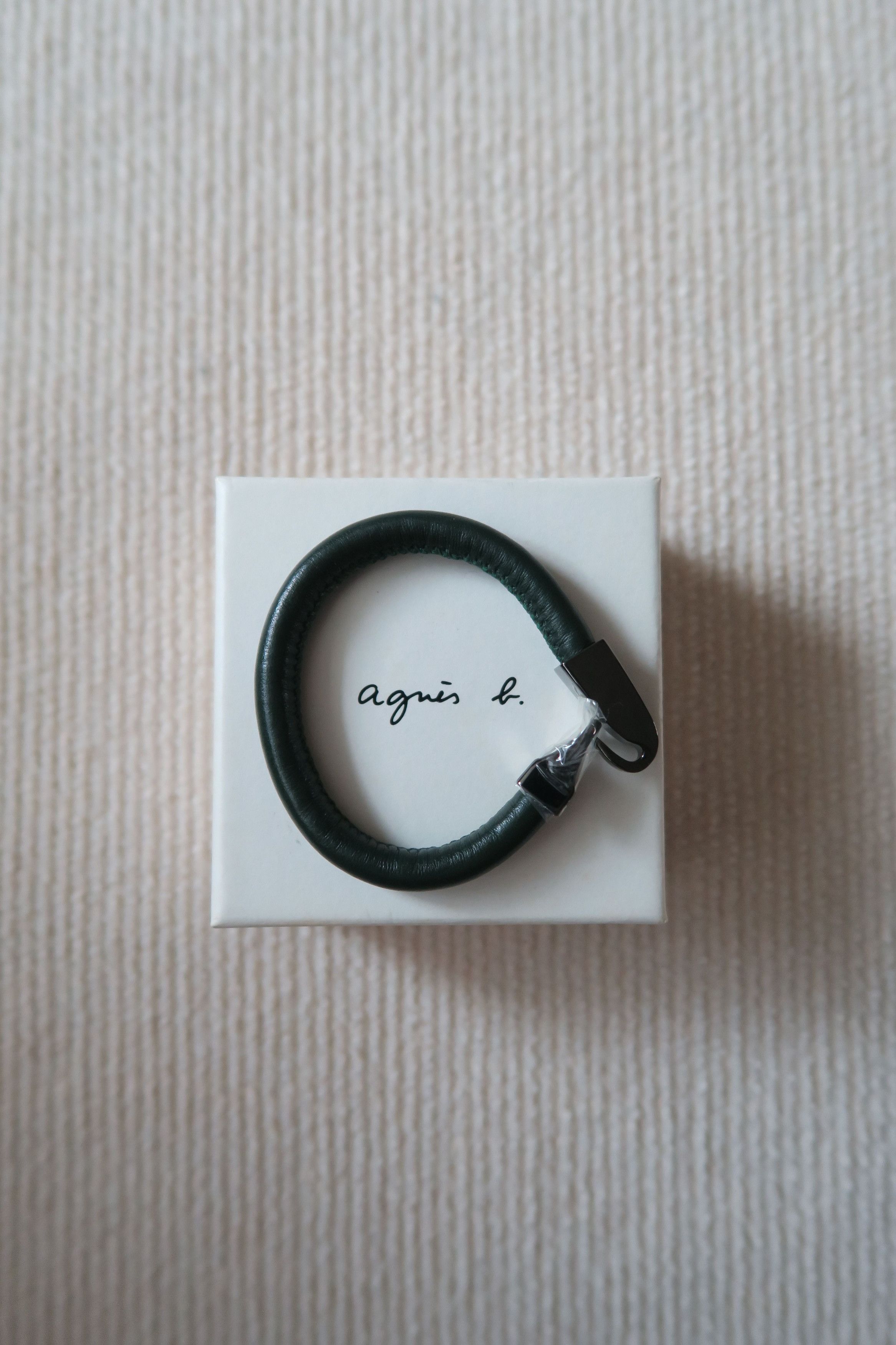 agnes b. Agnes b Unisex Hook Clasp Leather Bracelet Size ONE SIZE - 2 Thumbnail