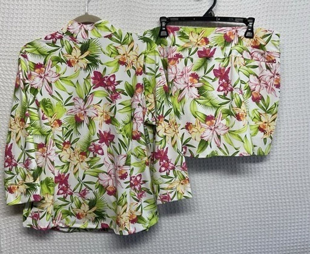 Tommy Bahama Tommy Bahama Everyday Active UPF 50+ Jacket/Skort/Visor XL Size 35" - 13 Thumbnail