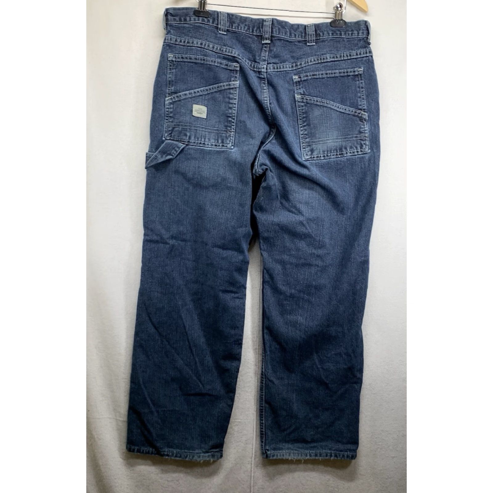 Lee VINTAGE Lee Jeans Denim Blue Straight 36x30 Men's Regular Fit 100% Cotton High Rise Pants Size US 36 / EU 52 - 2 Thumbnail