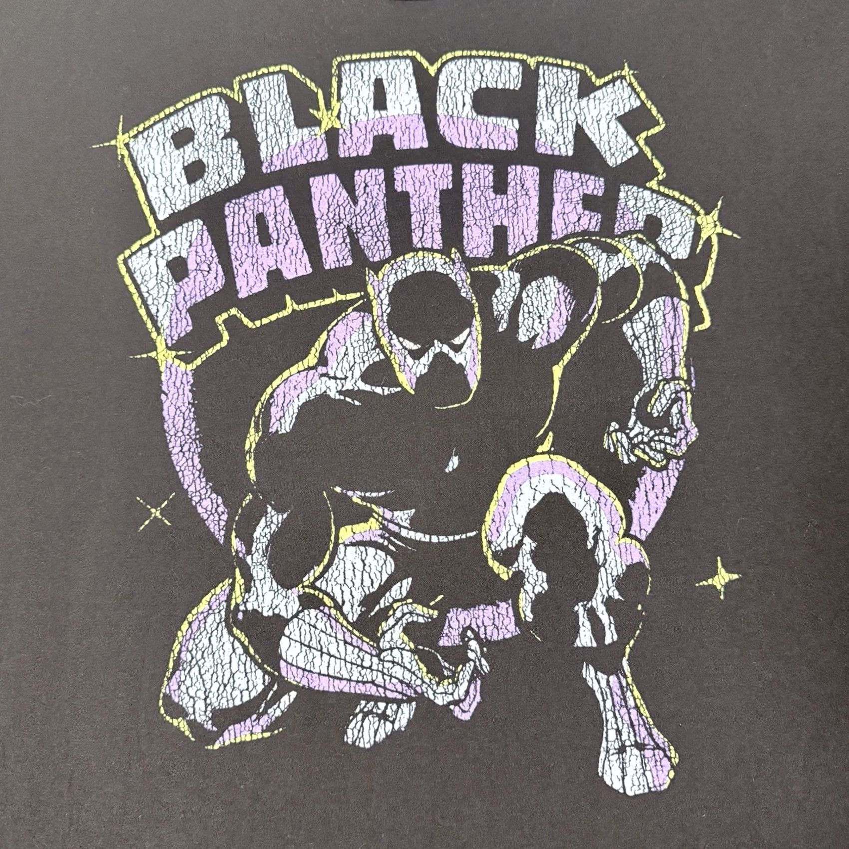 Mad Engine Mad Engine Black Panther Graphic Print Pullover T-Shirt Men 4XB/4XG/4TG Black Shirt Short Sleeve Crew Neck 80s 90s College Geek Retro USA Mens Size US XXL / EU 58 / 5 - 3 Thumbnail