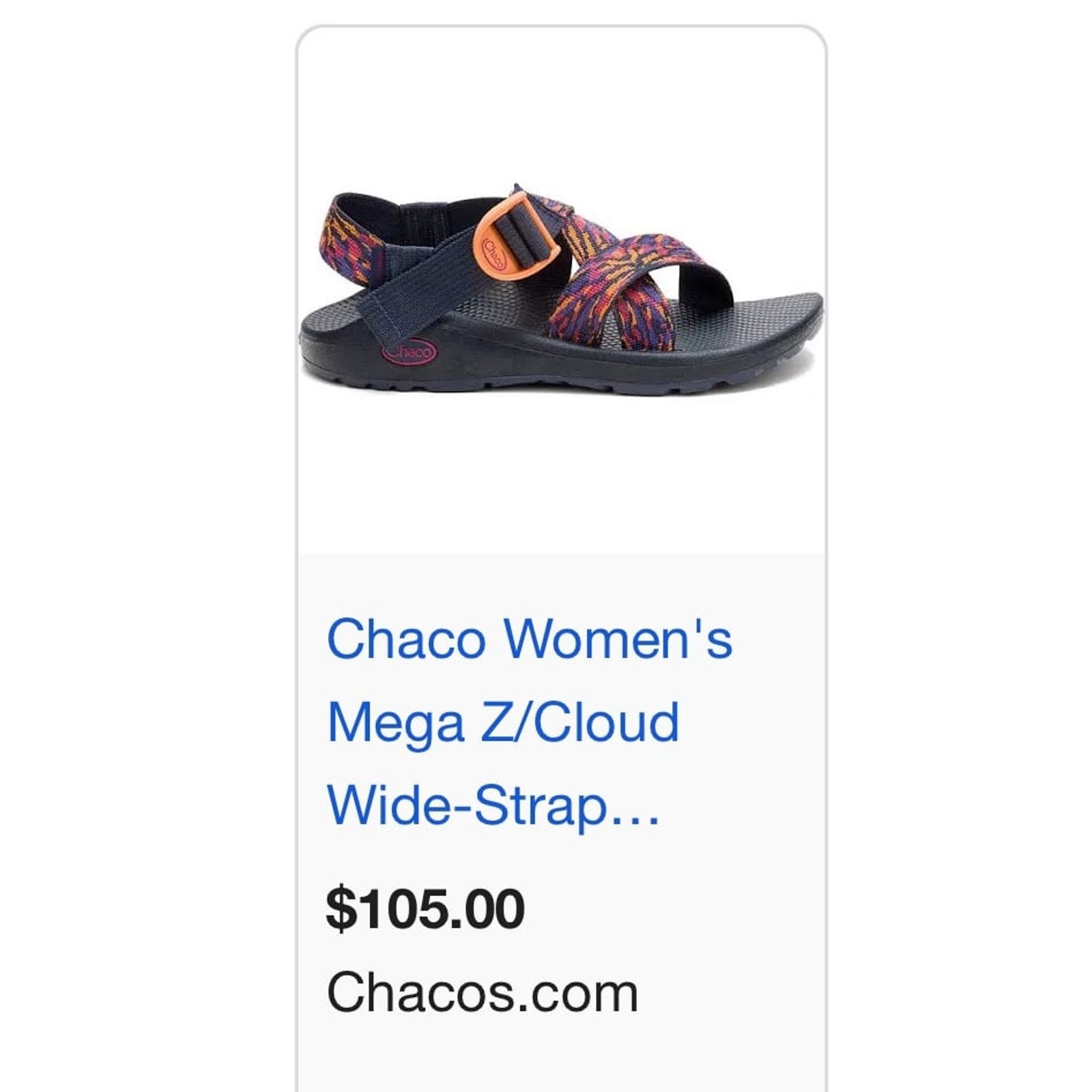 Chaco Chaco Mega Z/Cloud sandal straps Blocboum Red pattern size 6 Size US 6 / IT 36 - 9 Thumbnail