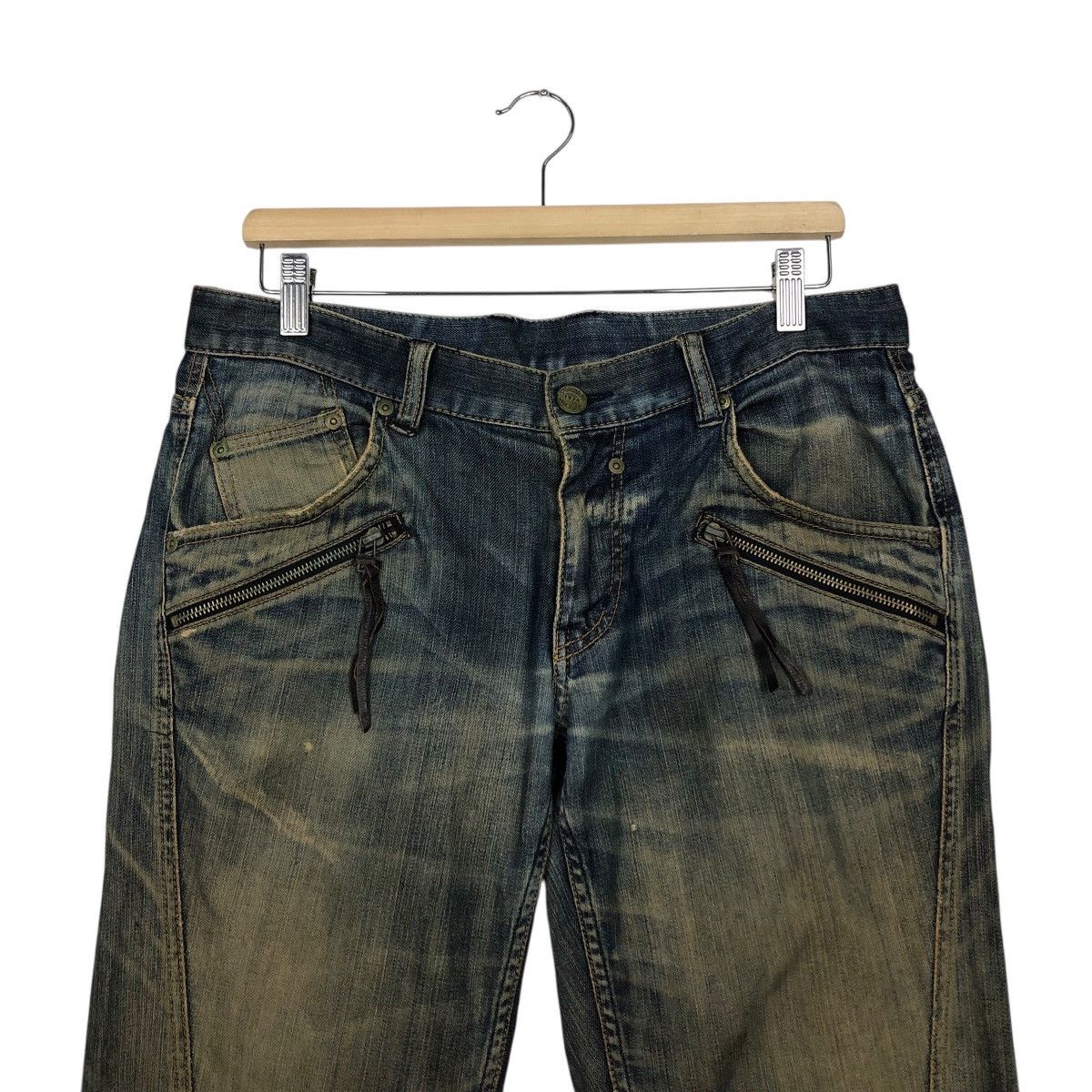 Japanese Brand Monsieur Nicole Vintage Distressed Denim Rare Fade Size 34" / US 12 / IT 48 - 4 Thumbnail