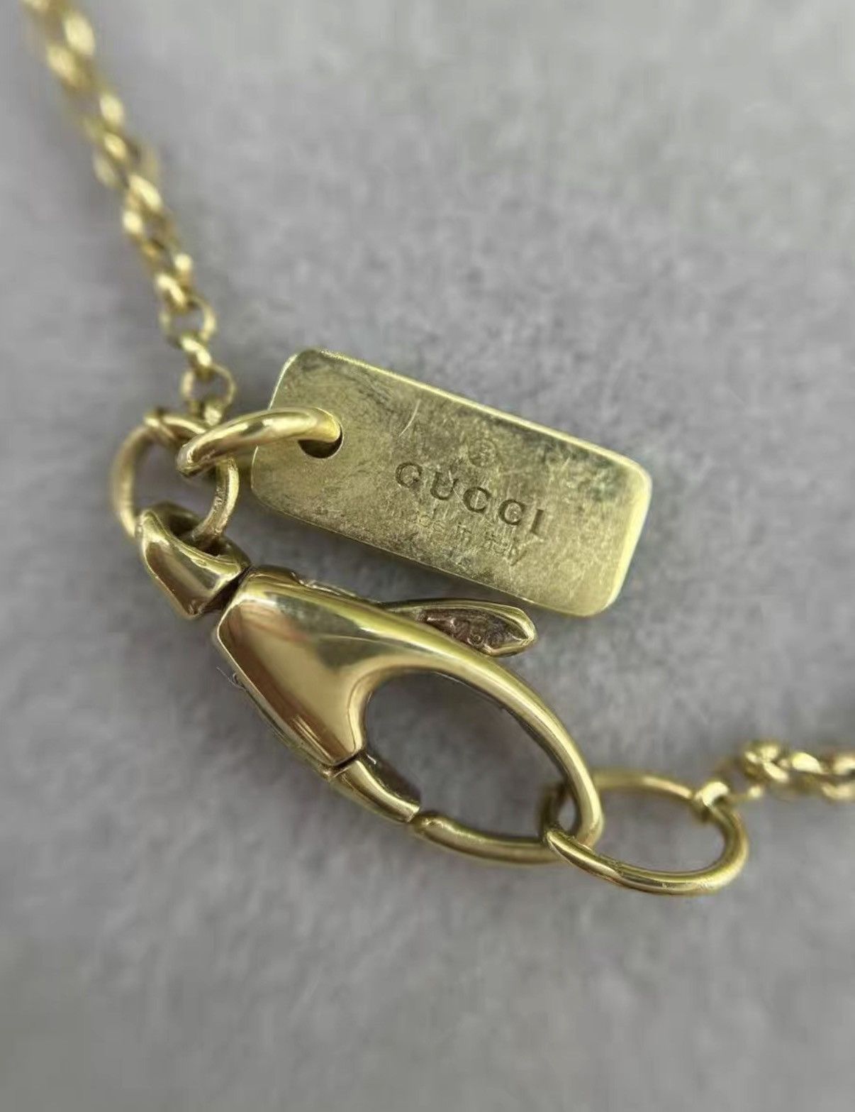 Gucci Gucci 18K gold necklace with hollow teardrop pendant J38 Size ONE SIZE - 5 Thumbnail