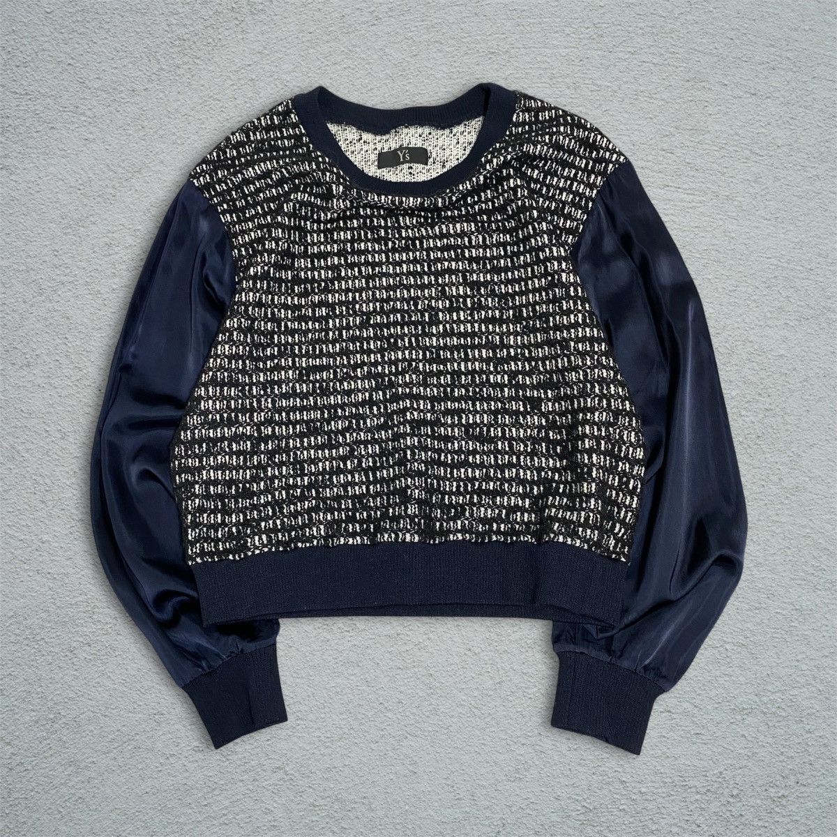 Yohji Yamamoto YOHJI YAMAMOTO Y’s KNITTED HYBRID TOPS Size XXS / US 00 / IT 34 - 1 Thumbnail