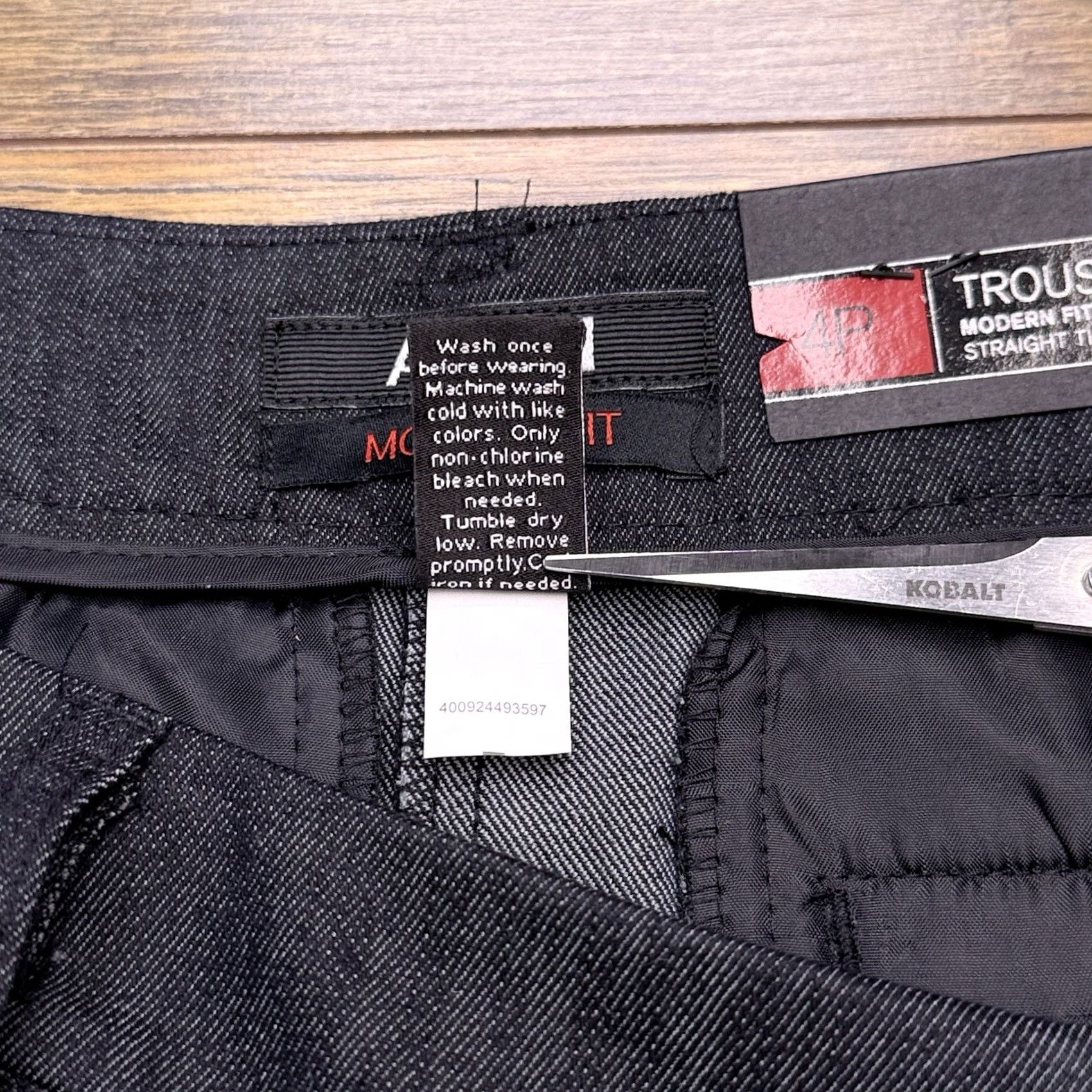 Apt. 9 Apt. 9 Modern Fit Trouser Pants Womens 4P Gray Denim Workwear Dress Pants Flat Front Seeded Logo Stretch Mid Rise 29in Inseam 29in Petite Violet? Size 27" / US 4 / IT 40 - 5 Thumbnail