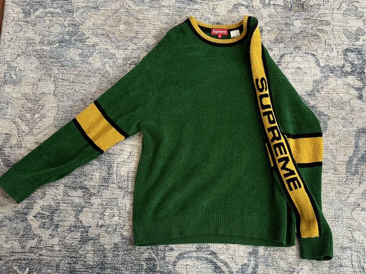Supreme Supreme Stripe Chenille Sweater size XL Size US XL / EU 56 / 4 - 2 Thumbnail
