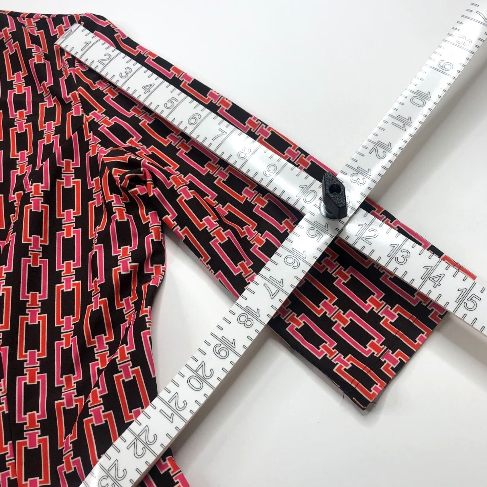 Vintage Jude Connally A-Line Dress MINT Brown Red All Over Print 3/4 Sleeve Short Length Womens Medium"> Size M / US 6-8 / IT 42-44 - 5 Thumbnail
