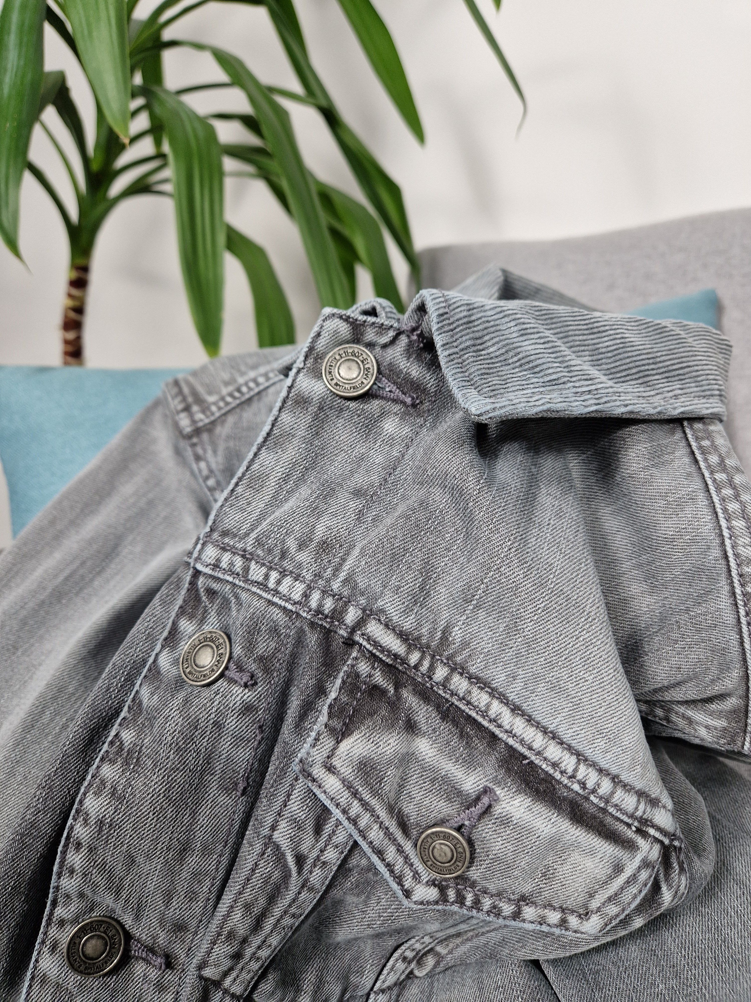 Allsaints AllSaint Men's Grafton Denim Jacket Stonewashed Grey Size US L / EU 52-54 / 3 - 14 Thumbnail