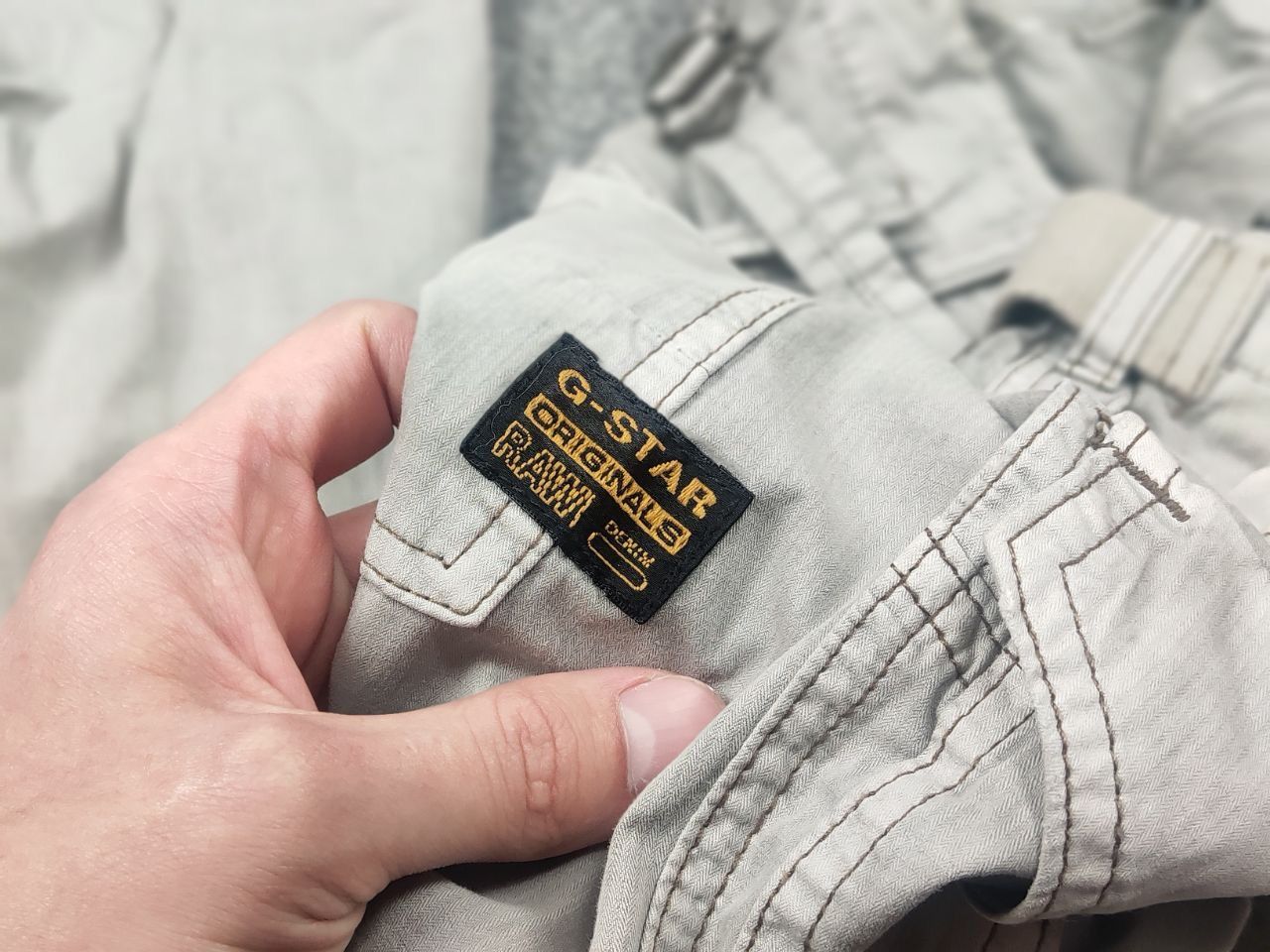 G-Star Vintage G Star Raw 3301 Cargo Multi pocket Double knee Pants Size US 34 / EU 50 - 17 Thumbnail