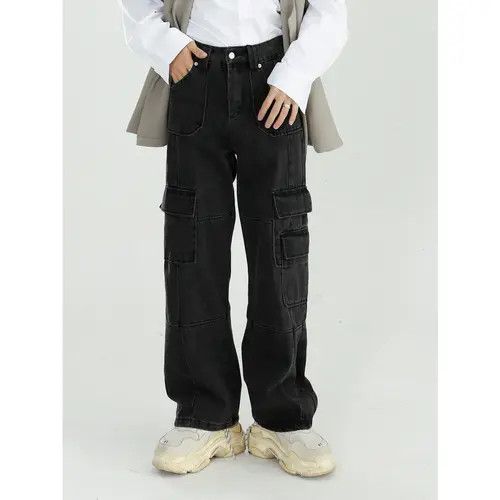 Anime × Japanese Brand × Jean Pants Vintage washed loose wide-leg work jeans Size US 32 / EU 48 - 1 Thumbnail