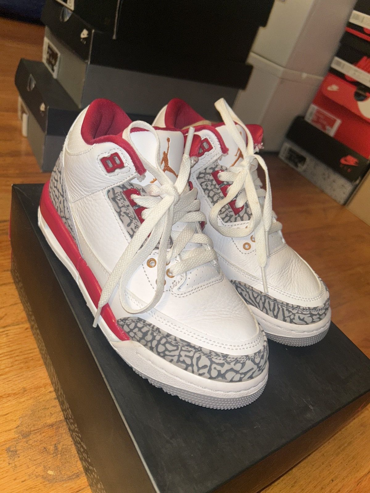Jordan Brand Cardinal Retro 3 (GS) Size US 4.5 / IT 34.5 - 1 Thumbnail