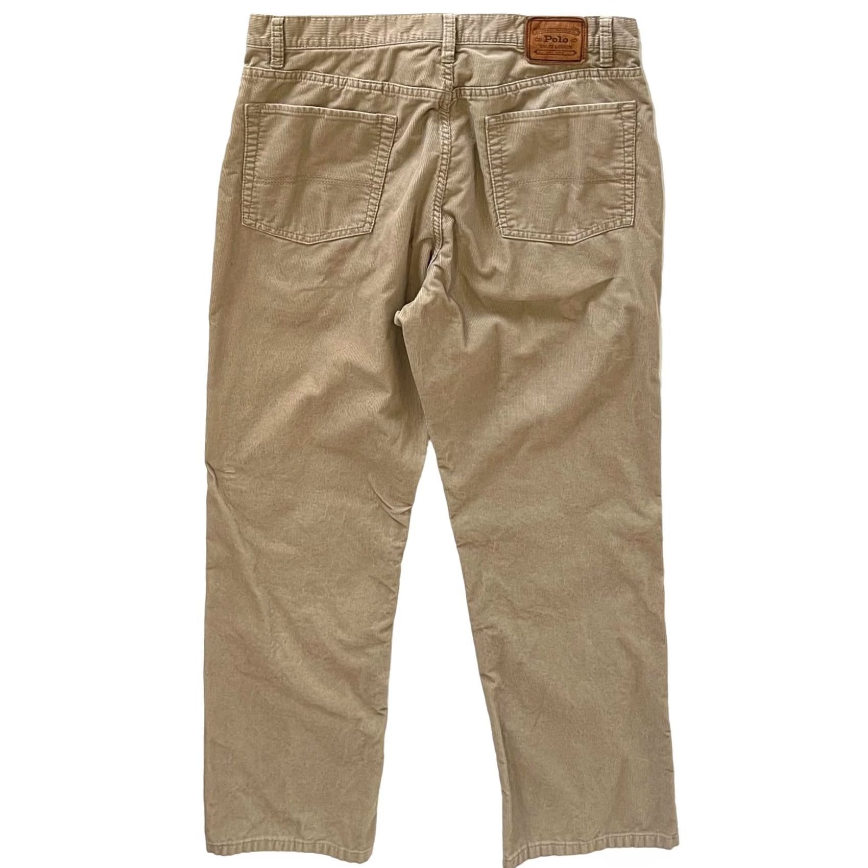 Polo Ralph Lauren VINTAGE Polo Ralph Lauren Men’s Corduroy Pants Beige Flat Front 35x30 (Actual 35x28.5) Preppy Mens Pants Beige Corduroy 35x28.5 Size US S / EU 44-46 / 1 - 3 Thumbnail