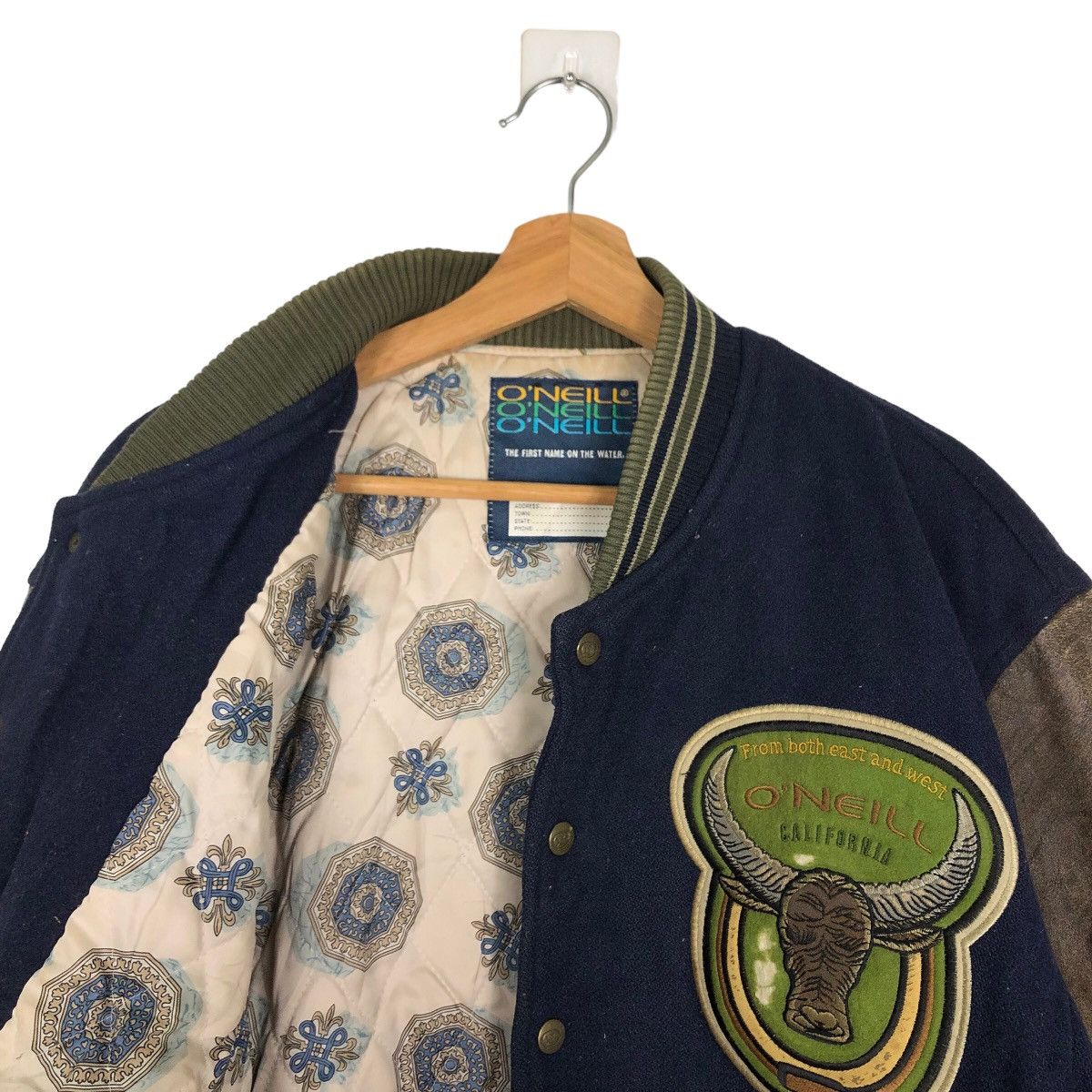 Japanese Brand 🔥90s Rare Vintage Varsity Jacket O’neill Santa Cruz Leather Size US M / EU 48-50 / 2 - 10 Thumbnail
