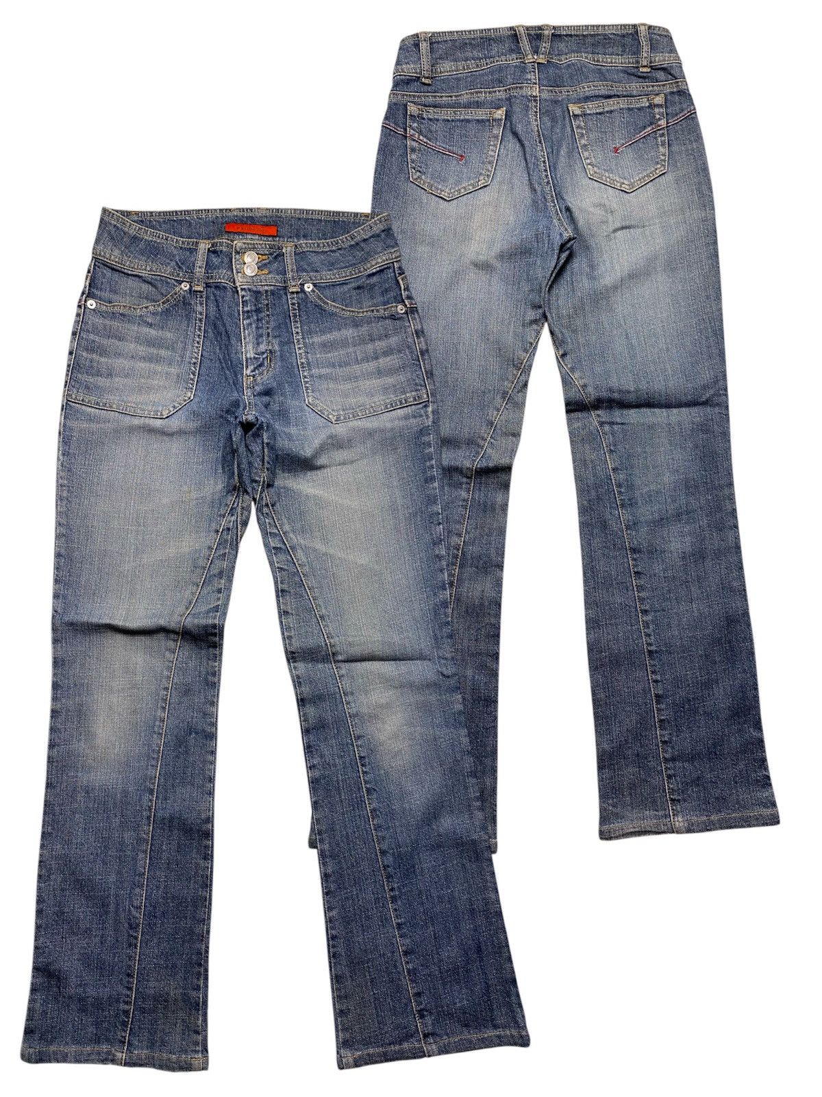 Japanese Brand Wellbeing Vintage Japanese Flare Jeans Size 28" / US 6 / IT 42 - 1 Thumbnail