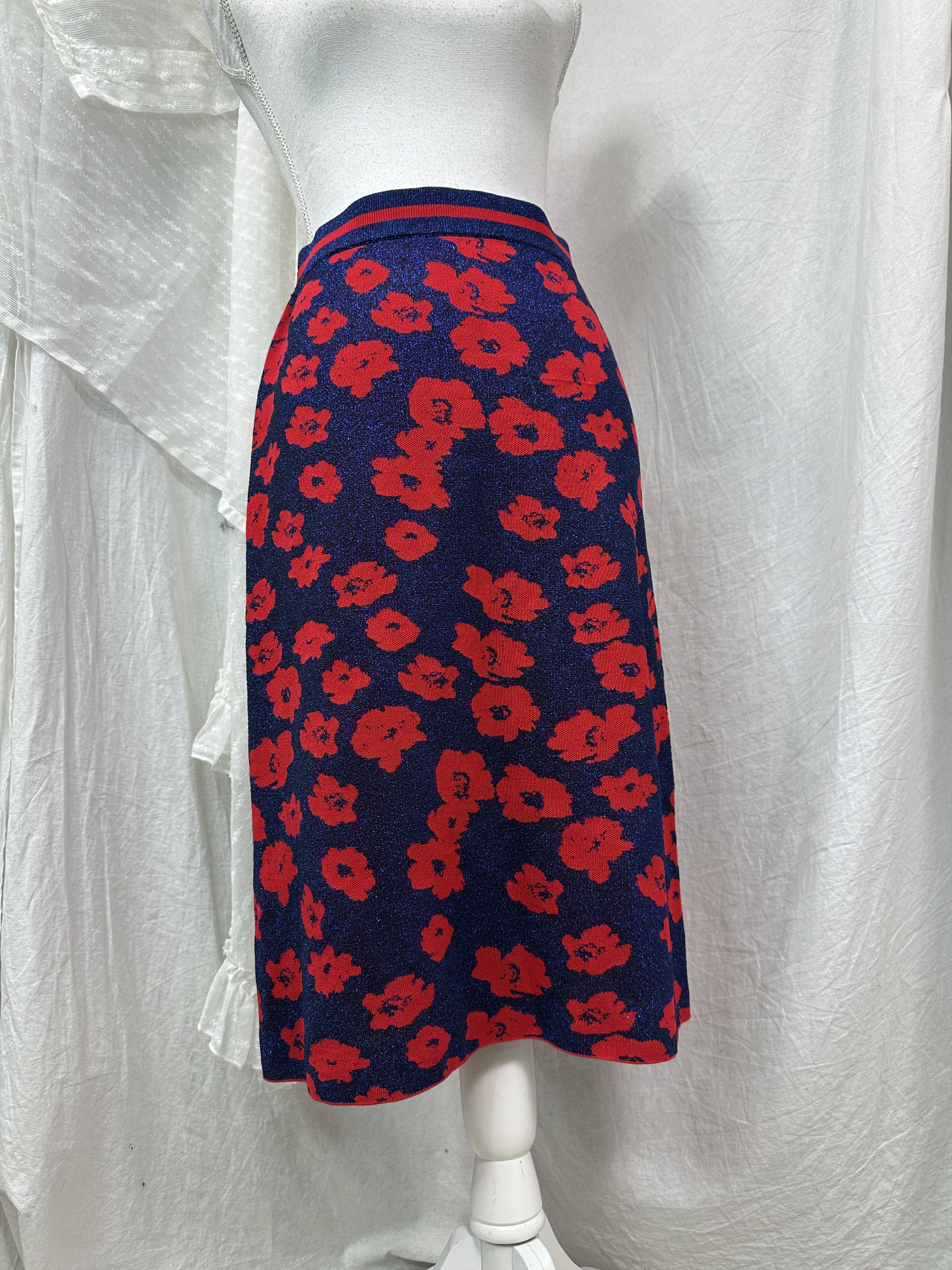 Baum und Pferdgarten Vintage Floral Baum und Pferdgarten Midi Skirt Y2K Size 26" / US 2 / IT 38 - 1 Thumbnail