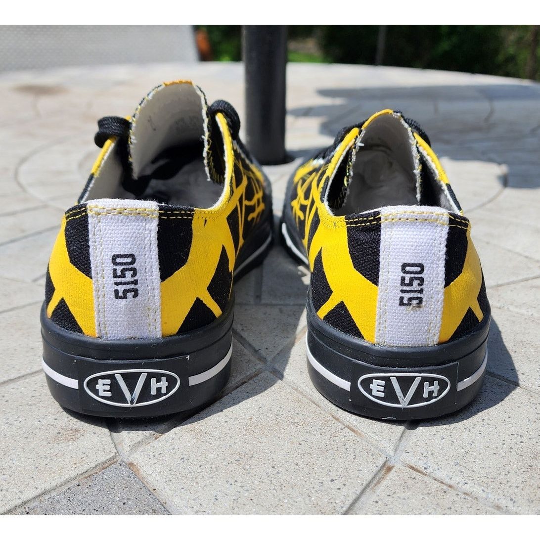 Designer Eddie Van Halen 5150 Guitar Design Canvas Sneakers 7.5 Size US 7.5 / IT 37.5 - 7 Thumbnail