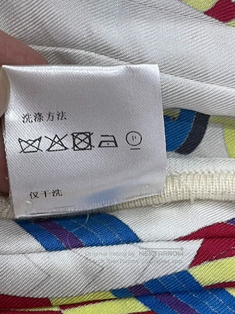 Hermes Hermes Colorful Printed Knit Short Sleeve Top with Patchwo Size XS / US 0-2 / IT 36-38 - 7 Thumbnail